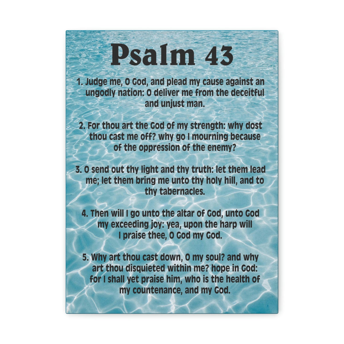 Scripture Walls Judge Me Psalm 43:5 Christian Wall Art Bible Verse Print Ready to Hang Unframed-Express Your Love Gifts