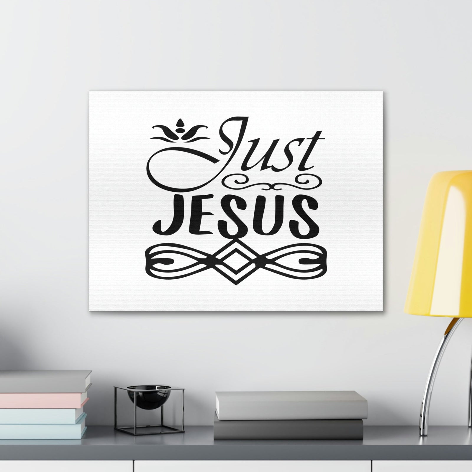 Scripture Walls Just Jesus 1 Timothy 2:5 Ornamental Christian Wall Art Bible Verse Print Ready to Hang Unframed-Express Your Love Gifts