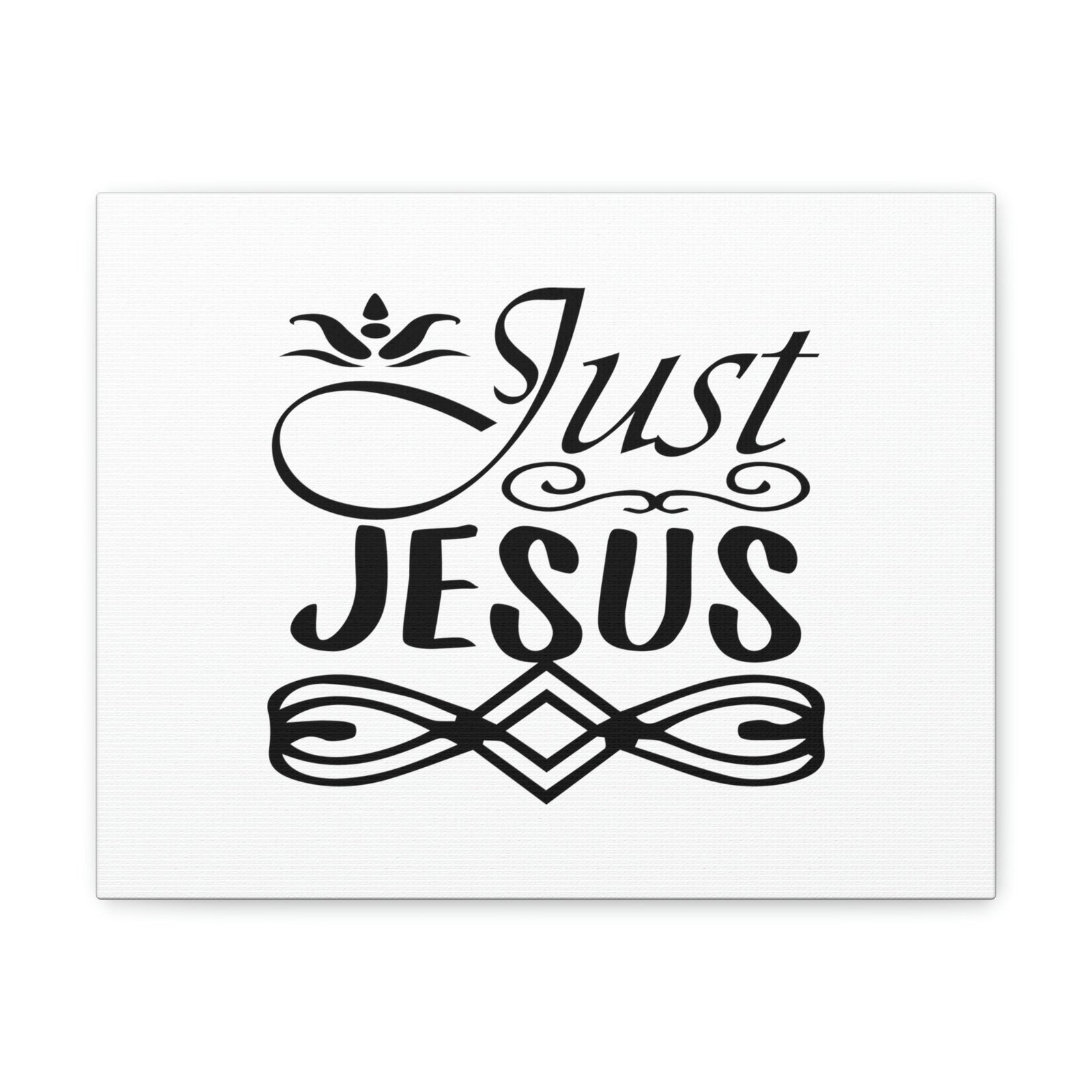 Scripture Walls Just Jesus 1 Timothy 2:5 Ornamental Christian Wall Art Bible Verse Print Ready to Hang Unframed-Express Your Love Gifts
