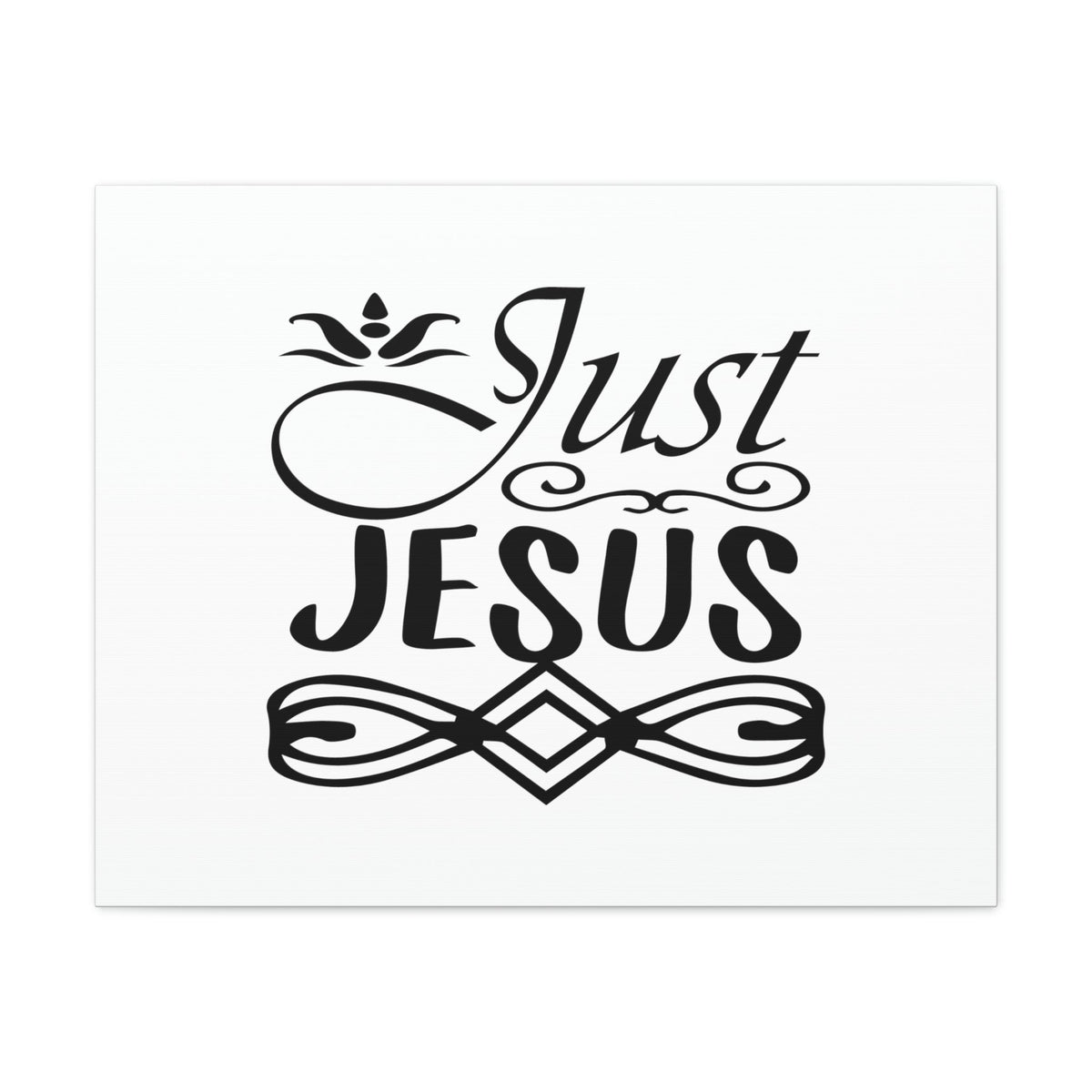 Scripture Walls Just Jesus 1 Timothy 2:5 Ornamental Christian Wall Art Bible Verse Print Ready to Hang Unframed-Express Your Love Gifts