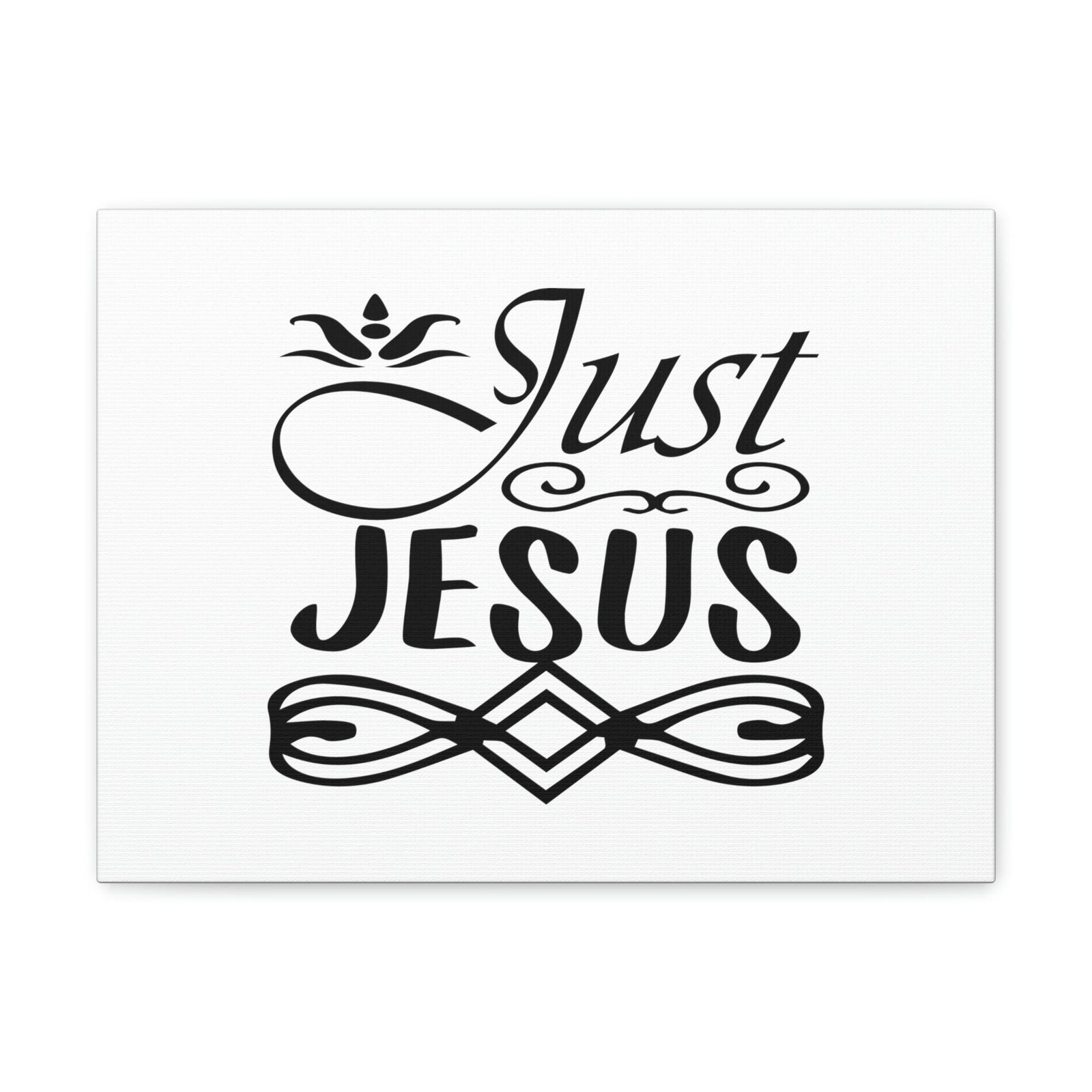 Scripture Walls Just Jesus 1 Timothy 2:5 Ornamental Christian Wall Art Bible Verse Print Ready to Hang Unframed-Express Your Love Gifts
