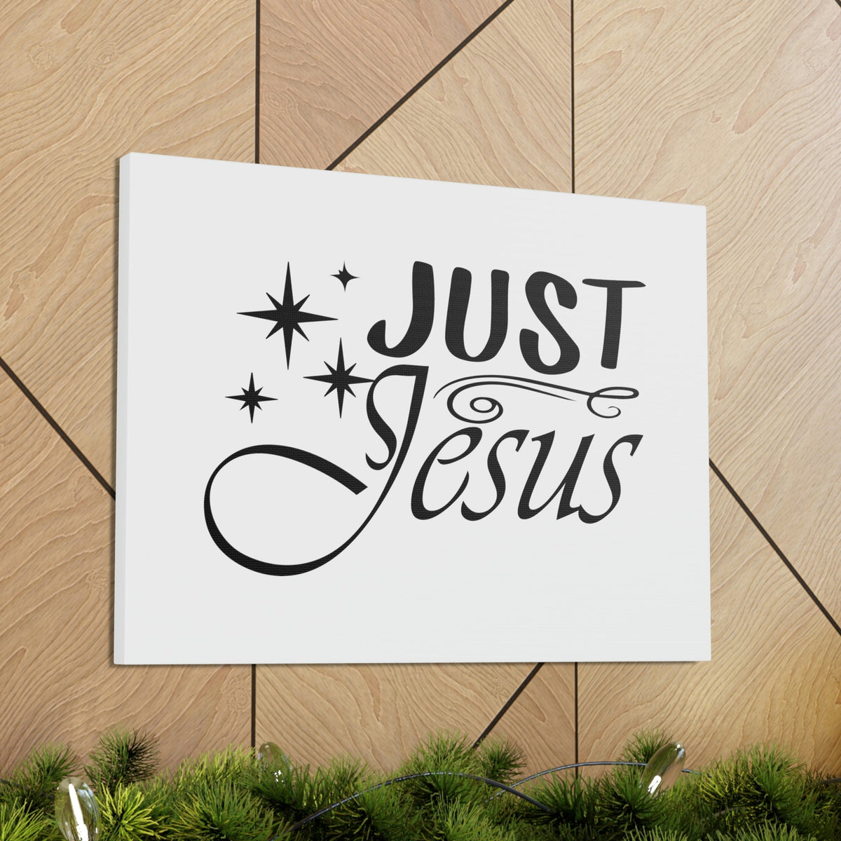 Scripture Walls Just Jesus 1 Timothy 2:5 Stars Christian Wall Art Bible Verse Print Ready to Hang Unframed-Express Your Love Gifts