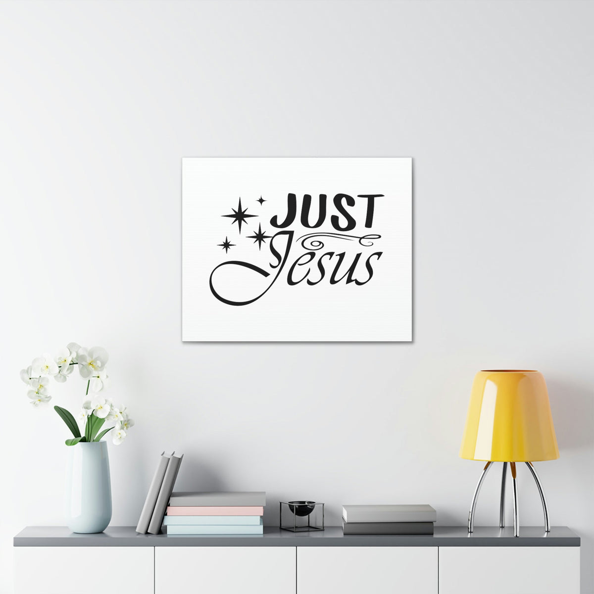 Scripture Walls Just Jesus 1 Timothy 2:5 Stars Christian Wall Art Bible Verse Print Ready to Hang Unframed-Express Your Love Gifts