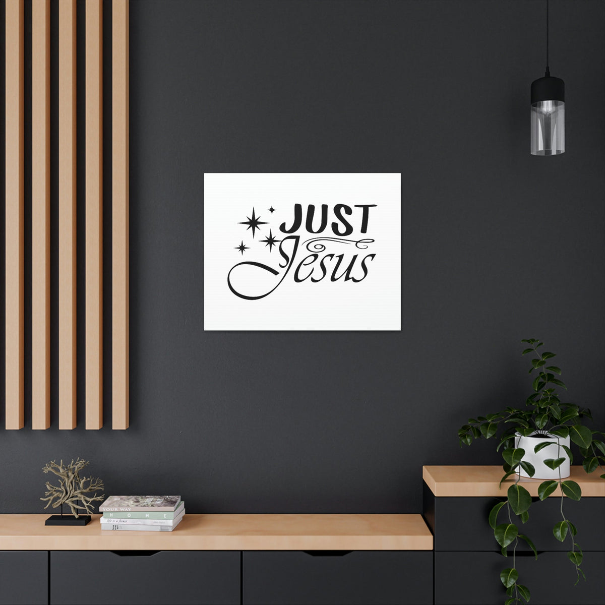 Scripture Walls Just Jesus 1 Timothy 2:5 Stars Christian Wall Art Bible Verse Print Ready to Hang Unframed-Express Your Love Gifts