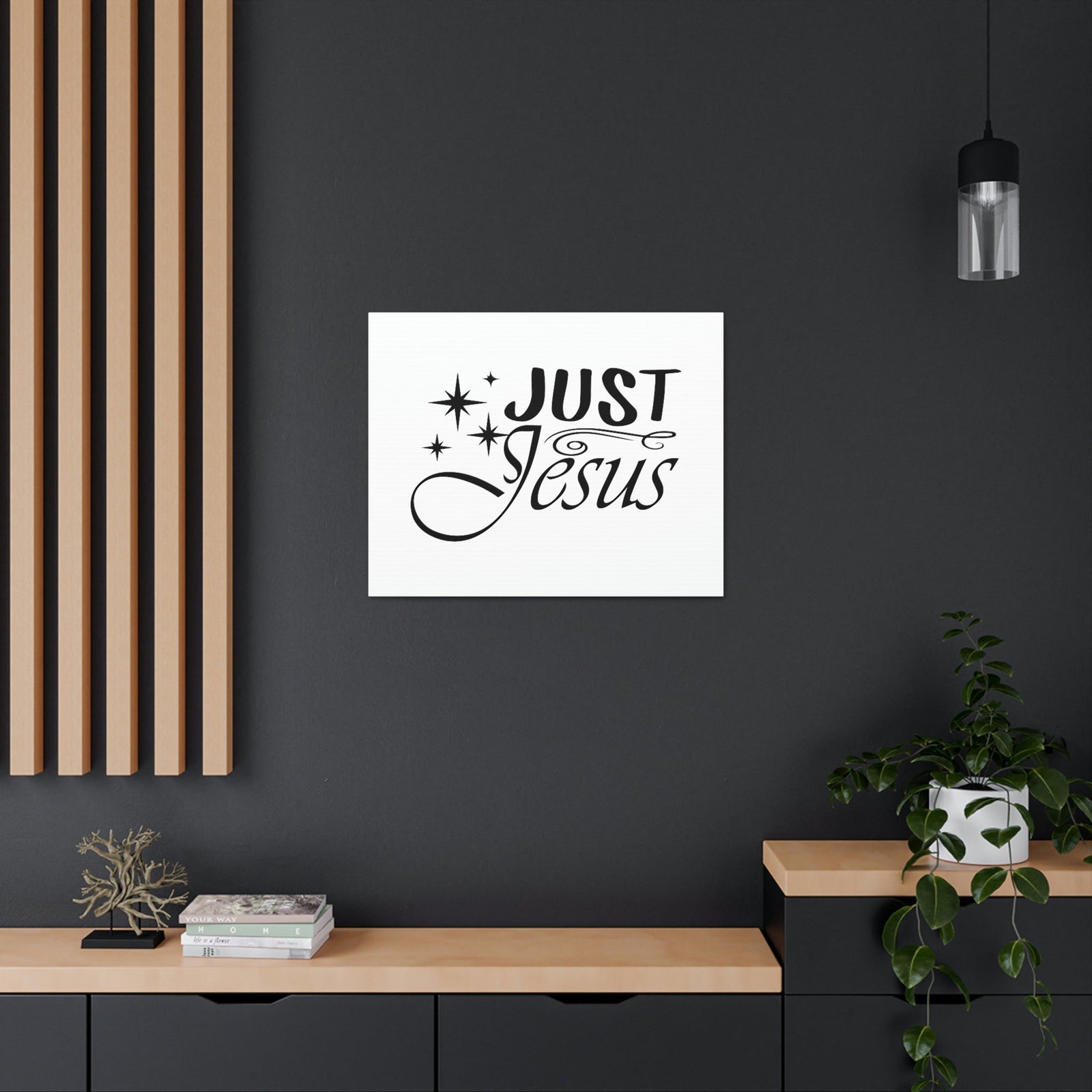 Scripture Walls Just Jesus 1 Timothy 2:5 Stars Christian Wall Art Bible Verse Print Ready to Hang Unframed-Express Your Love Gifts