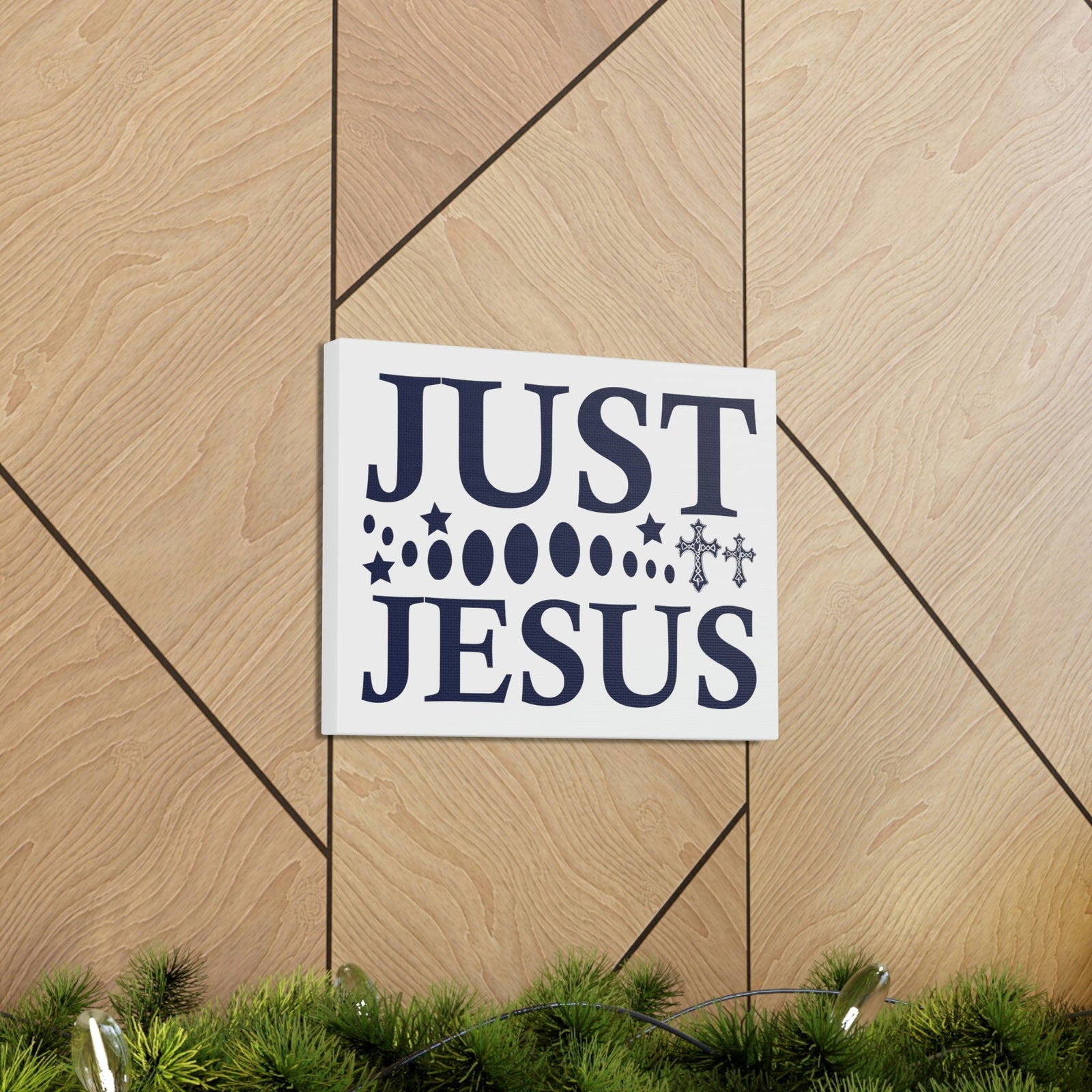 Scripture Walls Just Jesus Acts 4:12 Christian Wall Art Print Ready to Hang Unframed-Express Your Love Gifts