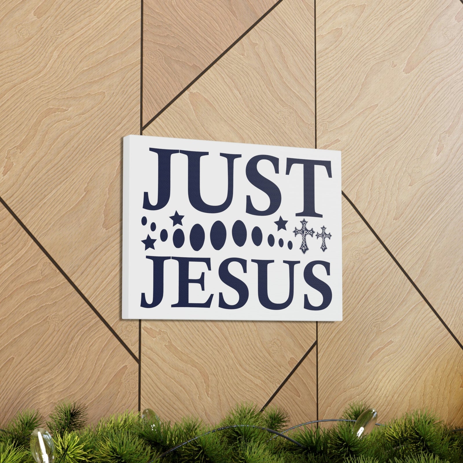 Scripture Walls Just Jesus Acts 4:12 Christian Wall Art Print Ready to Hang Unframed-Express Your Love Gifts