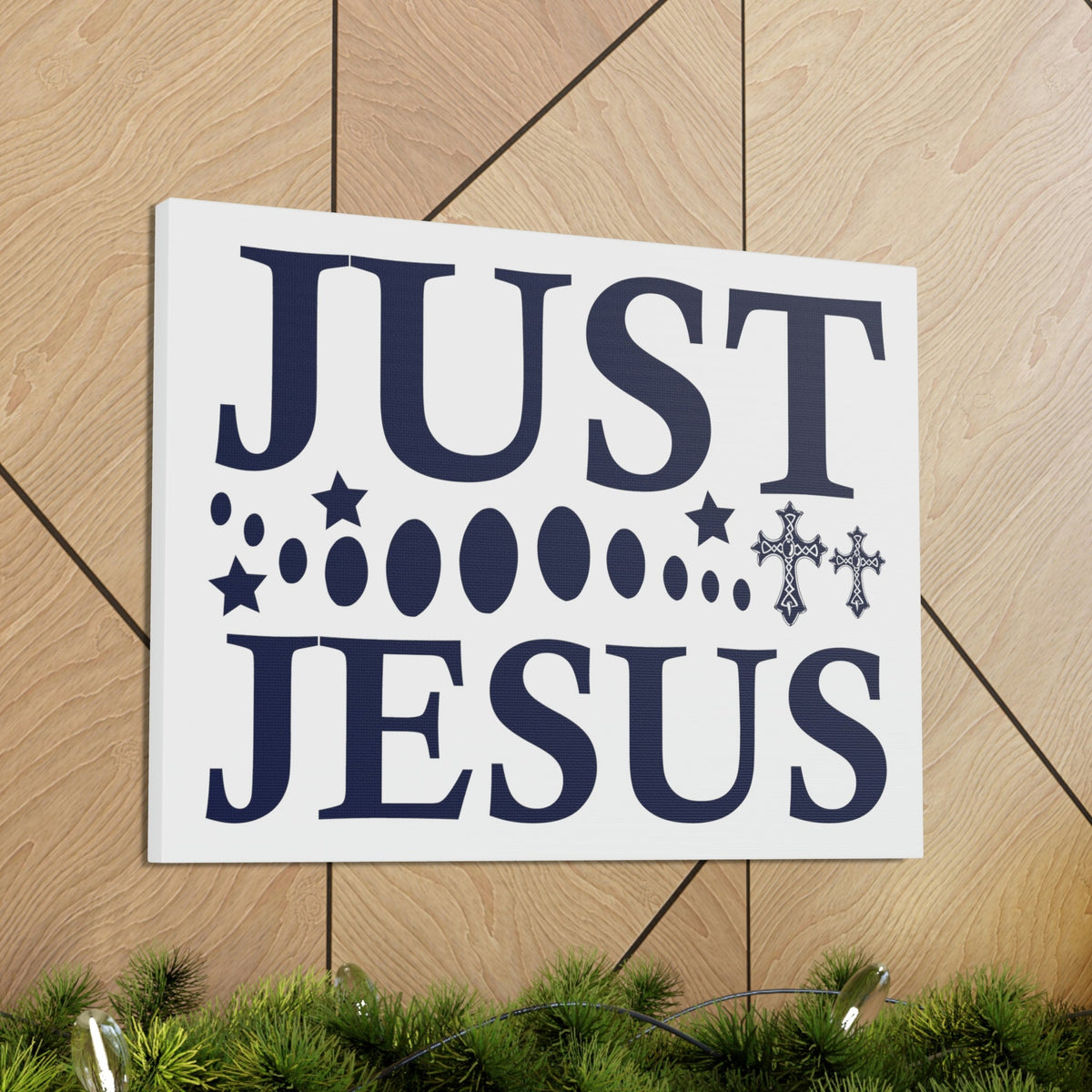 Scripture Walls Just Jesus Acts 4:12 Christian Wall Art Print Ready to Hang Unframed-Express Your Love Gifts