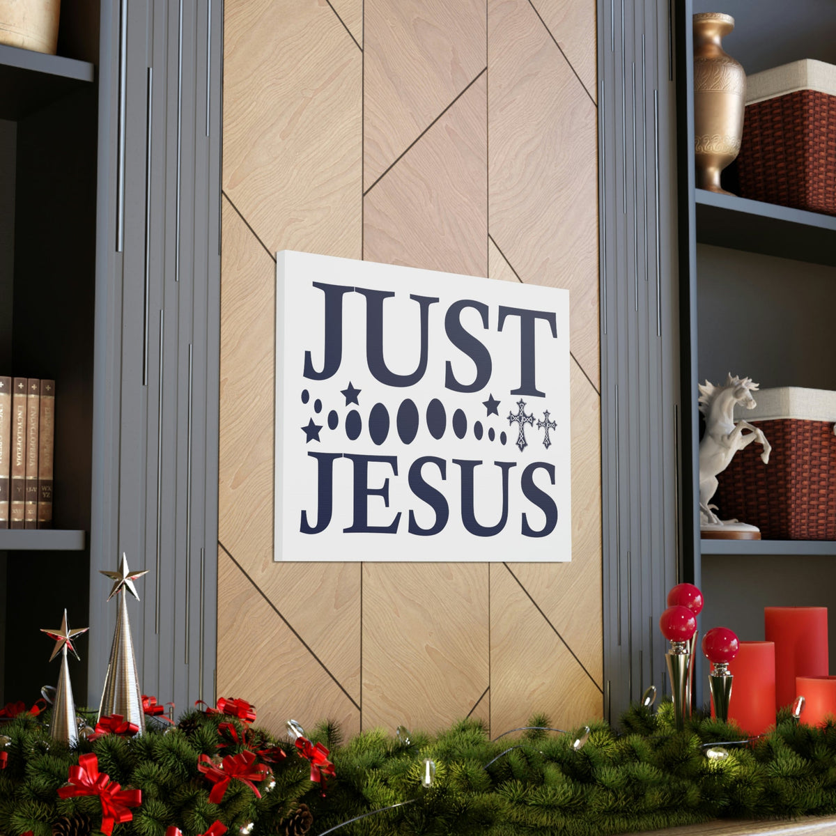 Scripture Walls Just Jesus Acts 4:12 Christian Wall Art Print Ready to Hang Unframed-Express Your Love Gifts