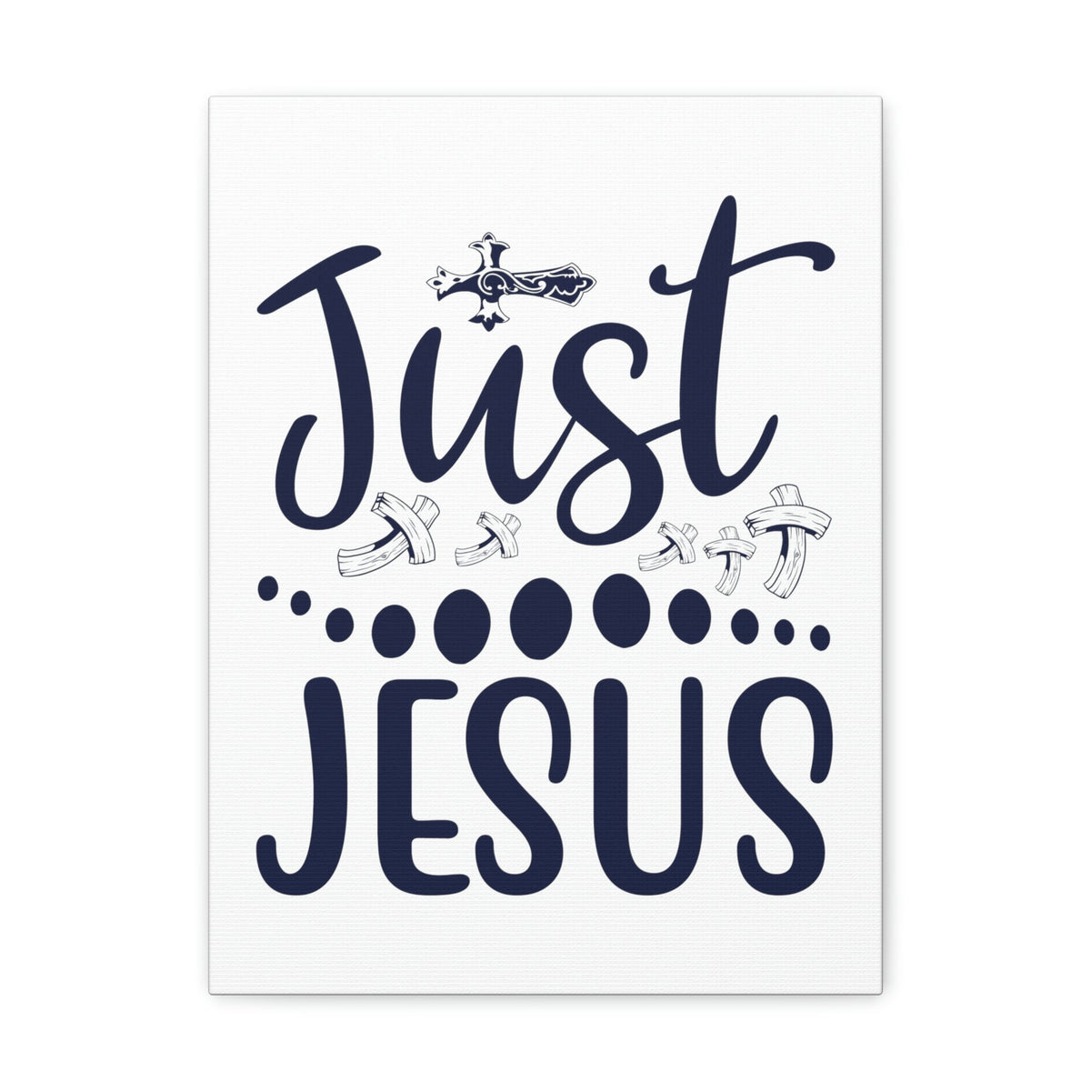 Scripture Walls Just Jesus Acts 4:12 Crosses Christian Wall Art Print Ready to Hang Unframed-Express Your Love Gifts
