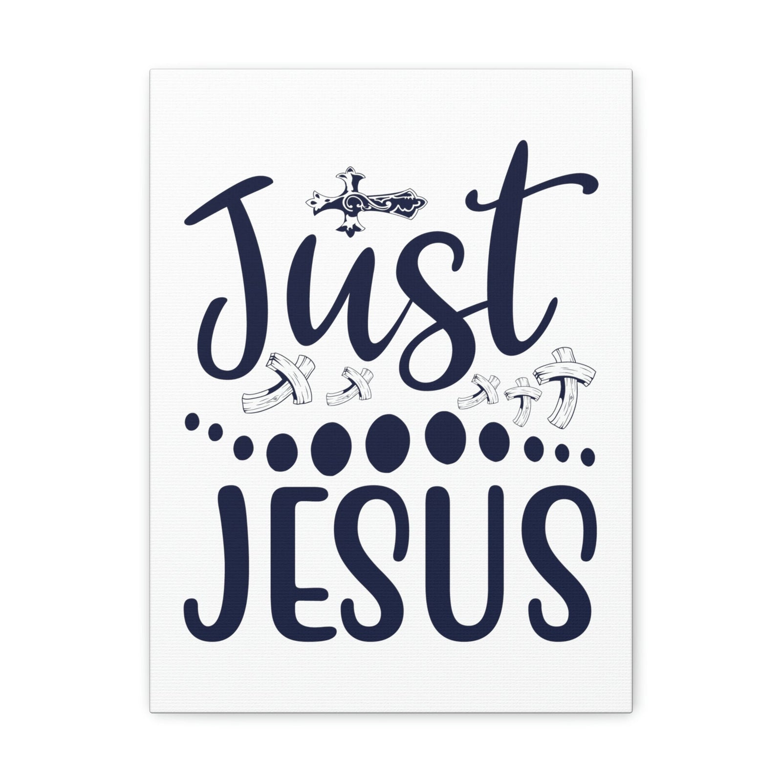 Scripture Walls Just Jesus Acts 4:12 Crosses Christian Wall Art Print Ready to Hang Unframed-Express Your Love Gifts