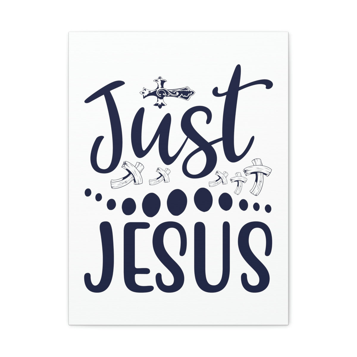 Scripture Walls Just Jesus Acts 4:12 Crosses Christian Wall Art Print Ready to Hang Unframed-Express Your Love Gifts