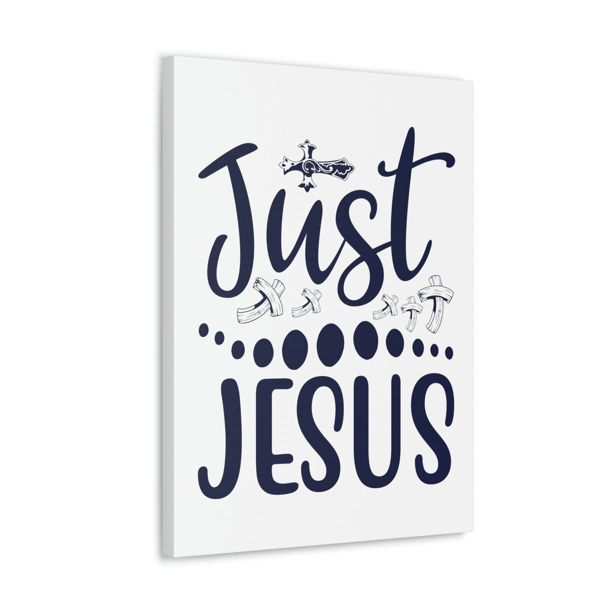Scripture Walls Just Jesus Acts 4:12 Crosses Christian Wall Art Print Ready to Hang Unframed-Express Your Love Gifts