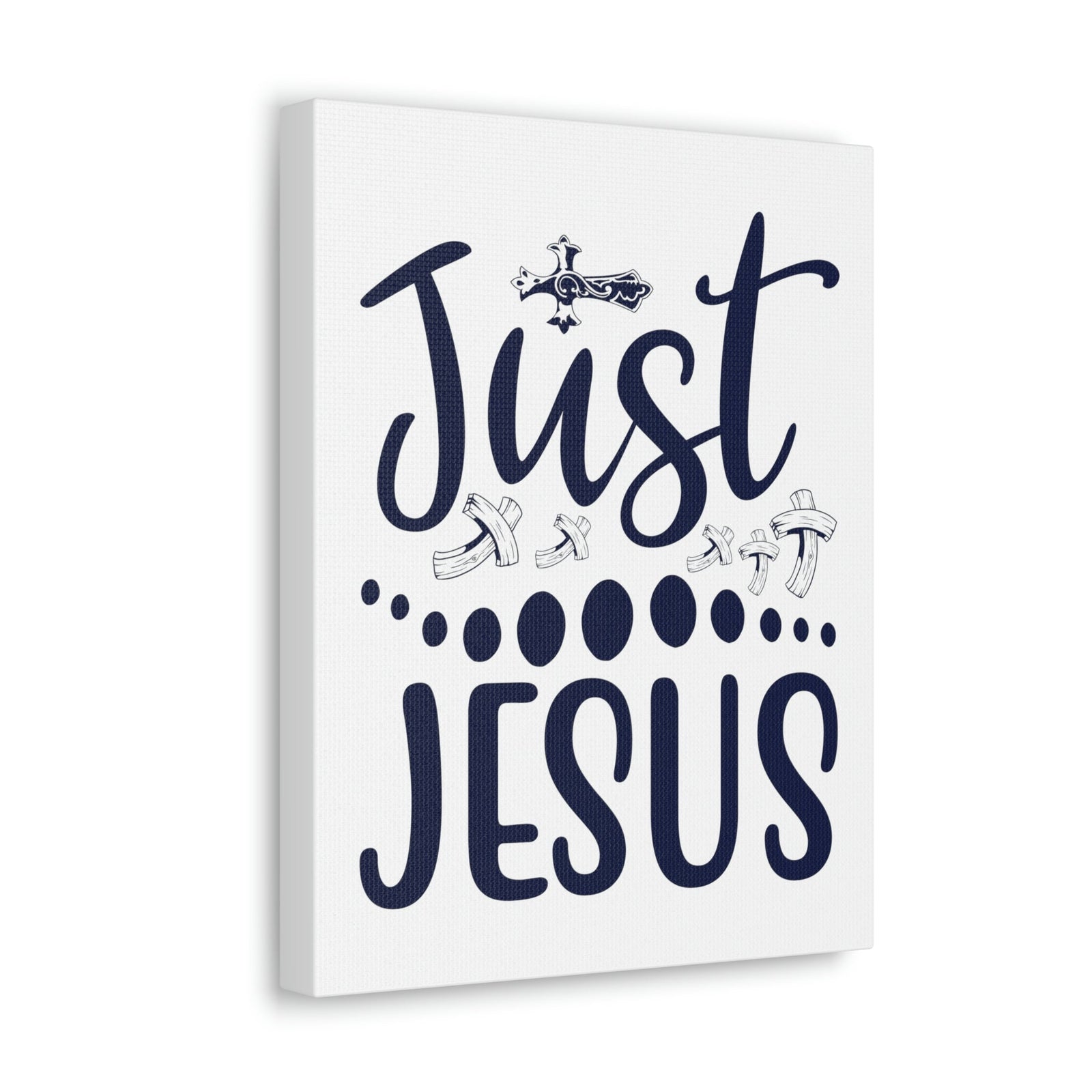Scripture Walls Just Jesus Acts 4:12 Crosses Christian Wall Art Print Ready to Hang Unframed-Express Your Love Gifts
