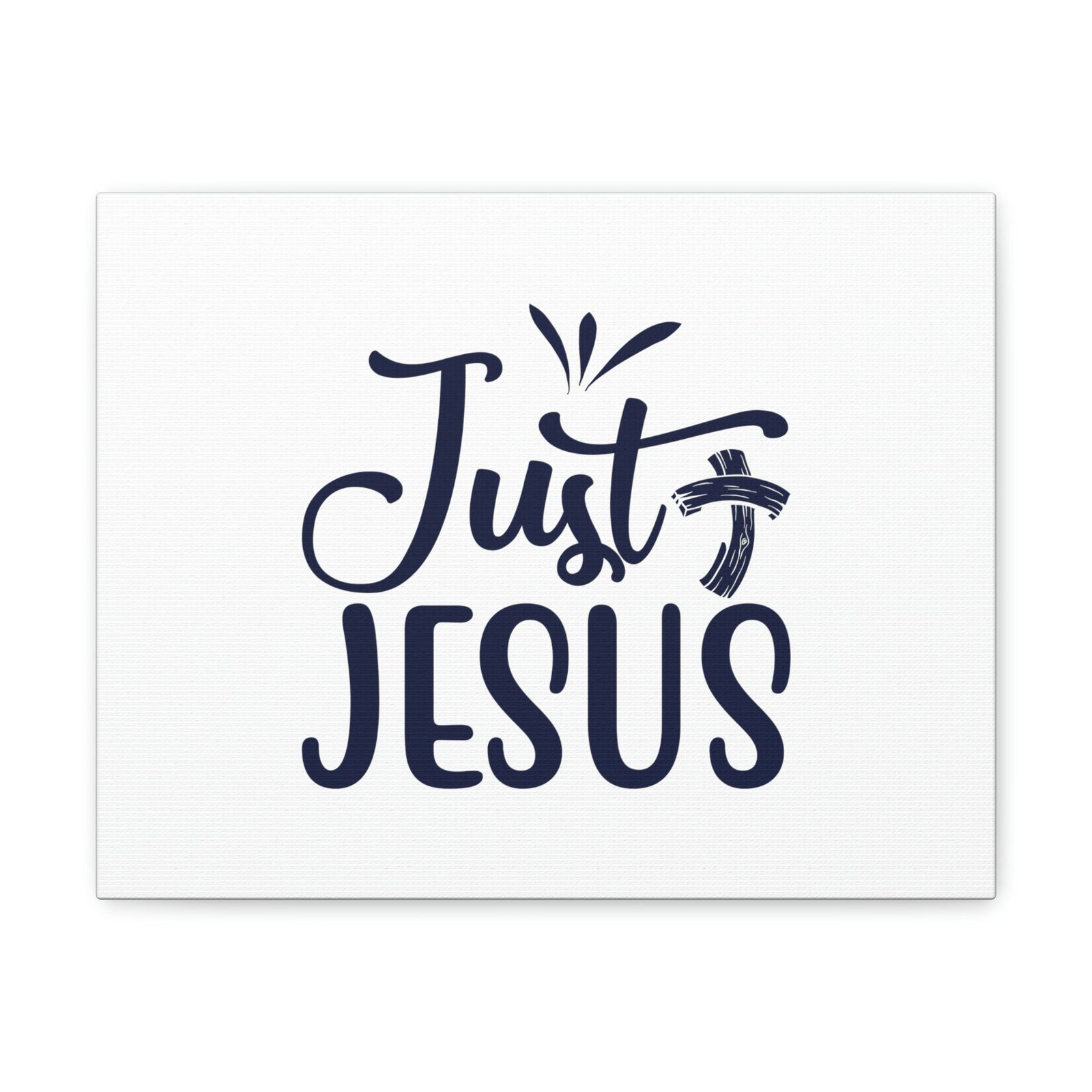 Scripture Walls Just Jesus John 14:6 Bended Cross Christian Wall Art Bible Verse Print Ready to Hang Unframed-Express Your Love Gifts