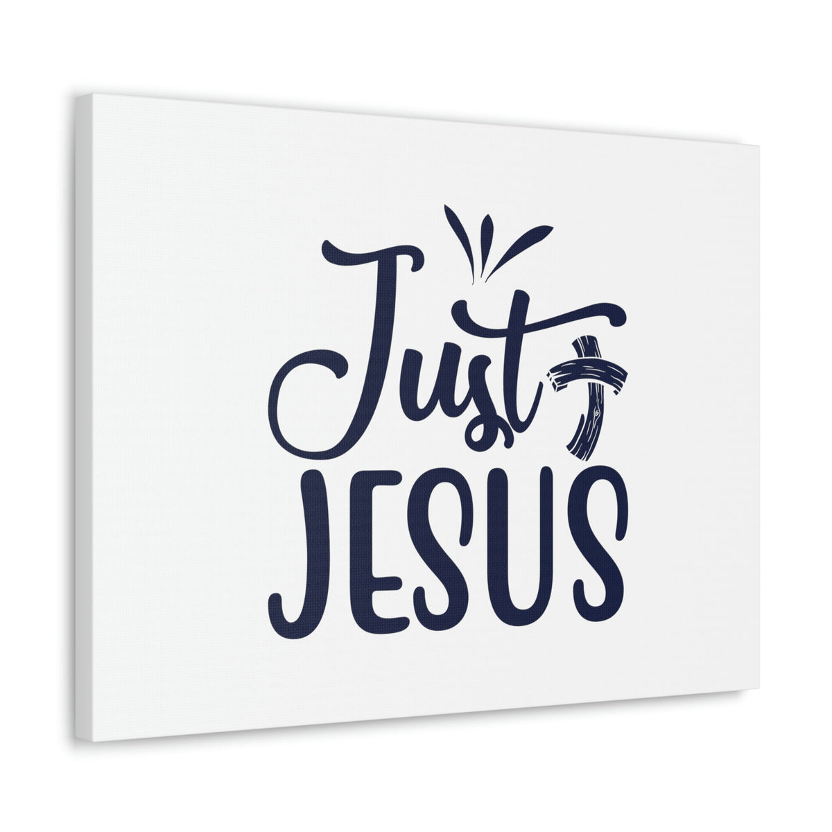 Scripture Walls Just Jesus John 14:6 Bended Cross Christian Wall Art Bible Verse Print Ready to Hang Unframed-Express Your Love Gifts