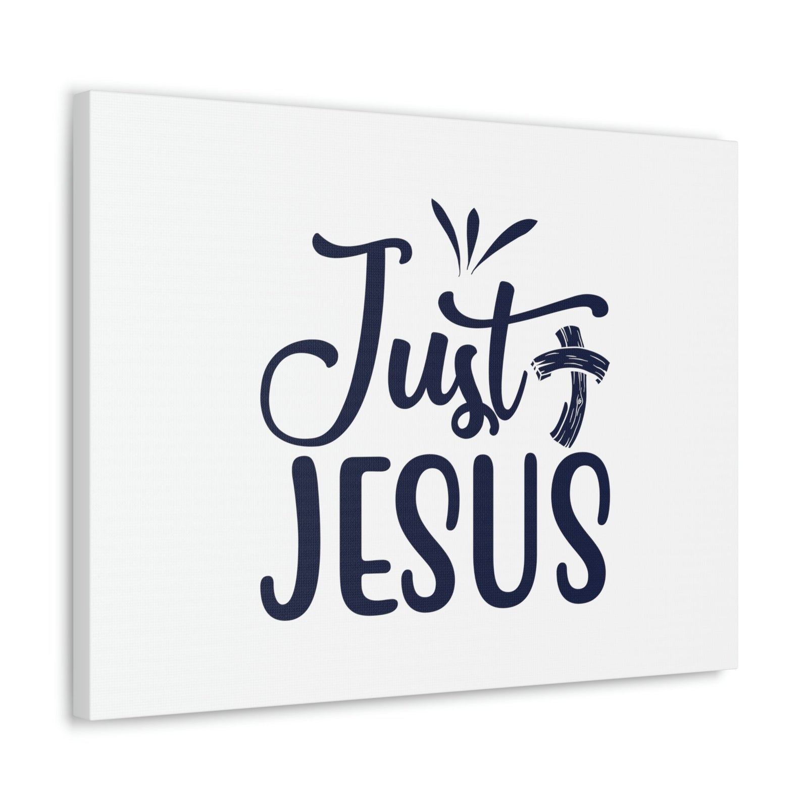 Scripture Walls Just Jesus John 14:6 Bended Cross Christian Wall Art Bible Verse Print Ready to Hang Unframed-Express Your Love Gifts