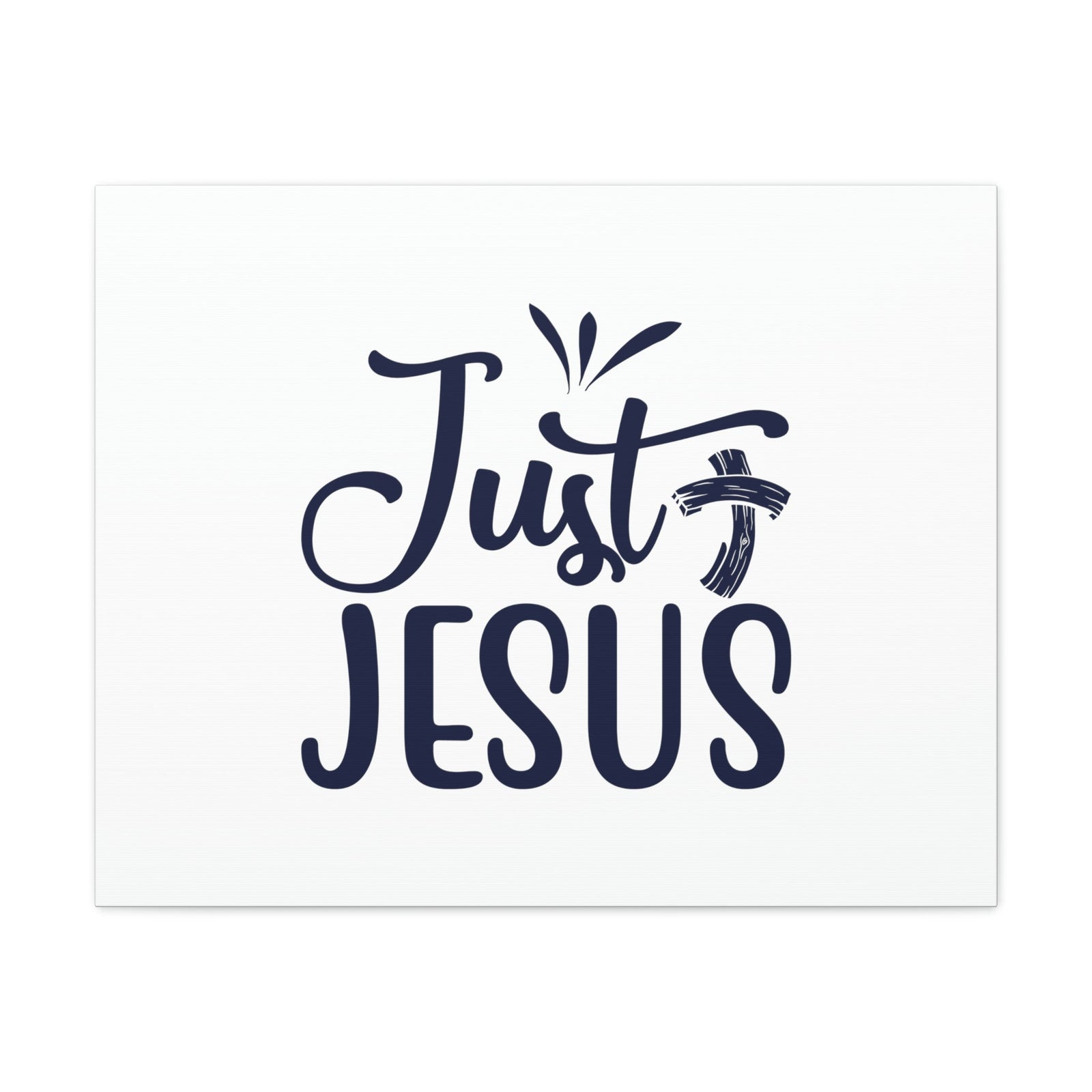 Scripture Walls Just Jesus John 14:6 Bended Cross Christian Wall Art Bible Verse Print Ready to Hang Unframed-Express Your Love Gifts