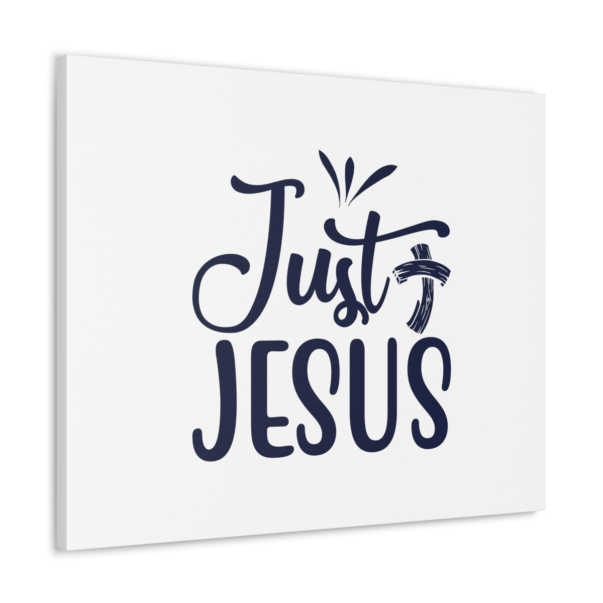 Scripture Walls Just Jesus John 14:6 Bended Cross Christian Wall Art Bible Verse Print Ready to Hang Unframed-Express Your Love Gifts