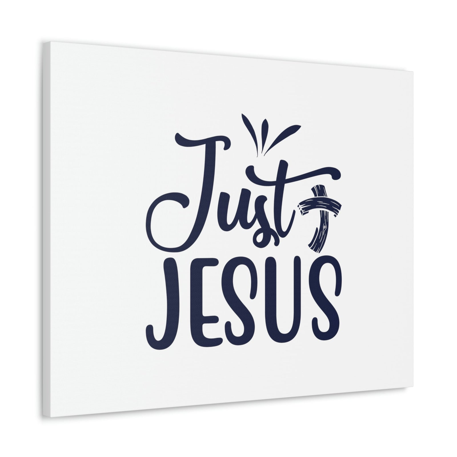 Scripture Walls Just Jesus John 14:6 Bended Cross Christian Wall Art Bible Verse Print Ready to Hang Unframed-Express Your Love Gifts