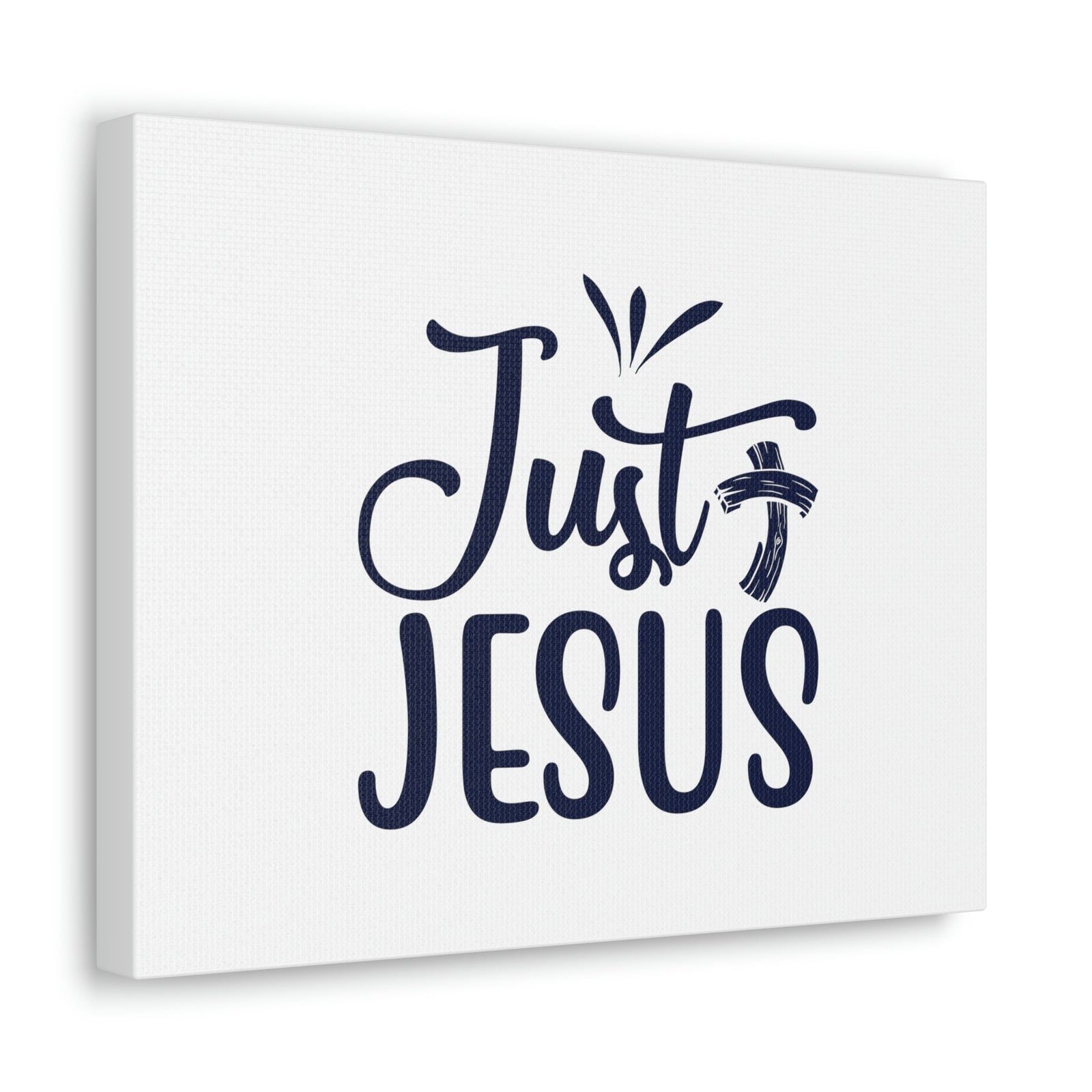 Scripture Walls Just Jesus John 14:6 Bended Cross Christian Wall Art Bible Verse Print Ready to Hang Unframed-Express Your Love Gifts