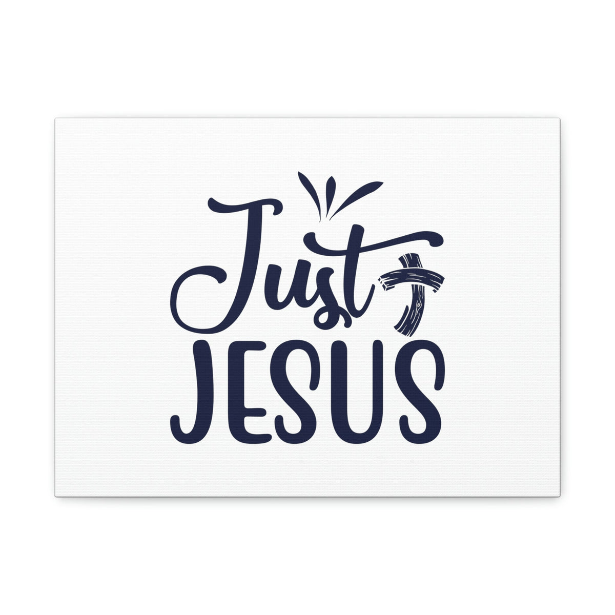 Scripture Walls Just Jesus John 14:6 Bended Cross Christian Wall Art Bible Verse Print Ready to Hang Unframed-Express Your Love Gifts