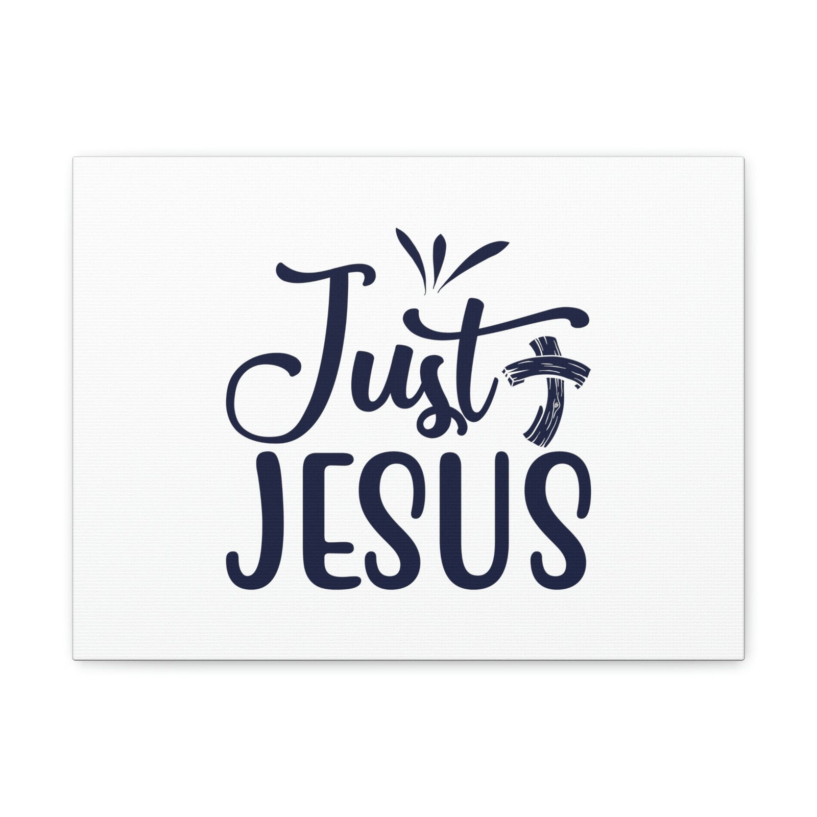 Scripture Walls Just Jesus John 14:6 Bended Cross Christian Wall Art Bible Verse Print Ready to Hang Unframed-Express Your Love Gifts