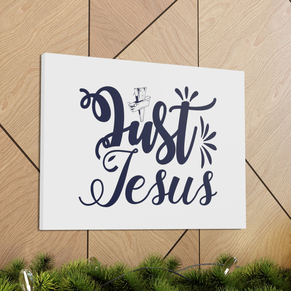 Scripture Walls Just Jesus John 14:6 Christian Wall Art Bible Verse Print Ready to Hang Unframed-Express Your Love Gifts