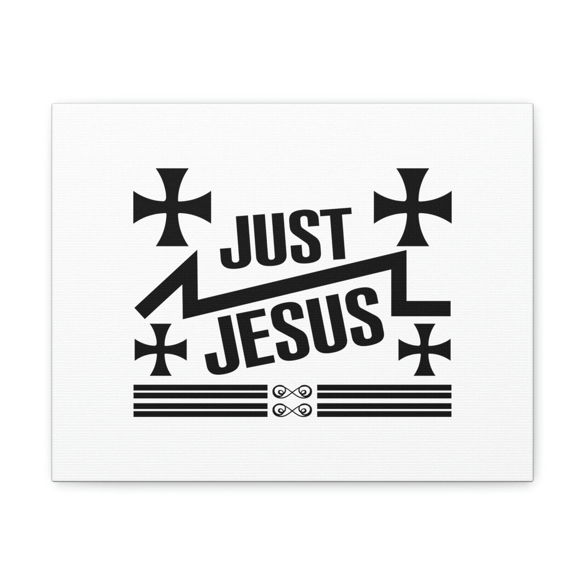 Scripture Walls Just Jesus John 14:6 Cross Christian Wall Art Bible Verse Print Ready to Hang Unframed-Express Your Love Gifts