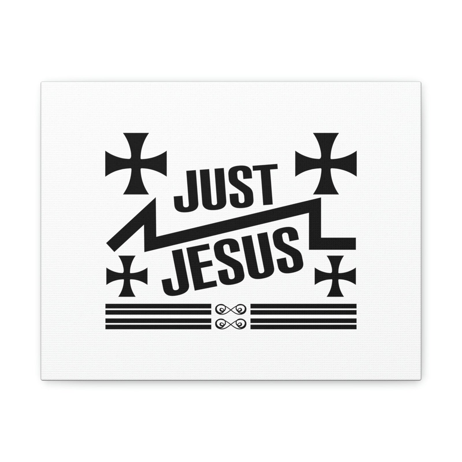 Scripture Walls Just Jesus John 14:6 Cross Christian Wall Art Bible Verse Print Ready to Hang Unframed-Express Your Love Gifts