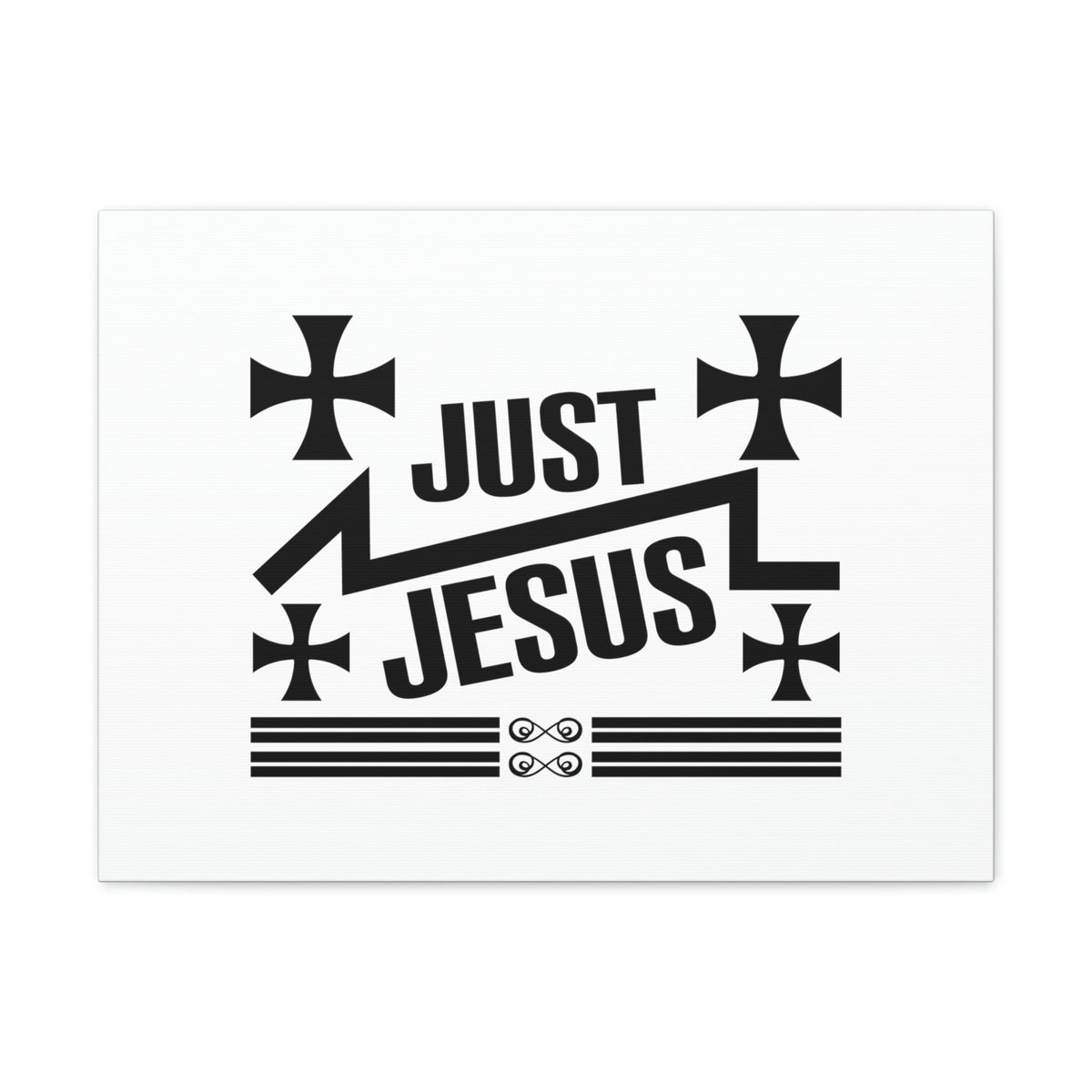 Scripture Walls Just Jesus John 14:6 Cross Christian Wall Art Bible Verse Print Ready to Hang Unframed-Express Your Love Gifts