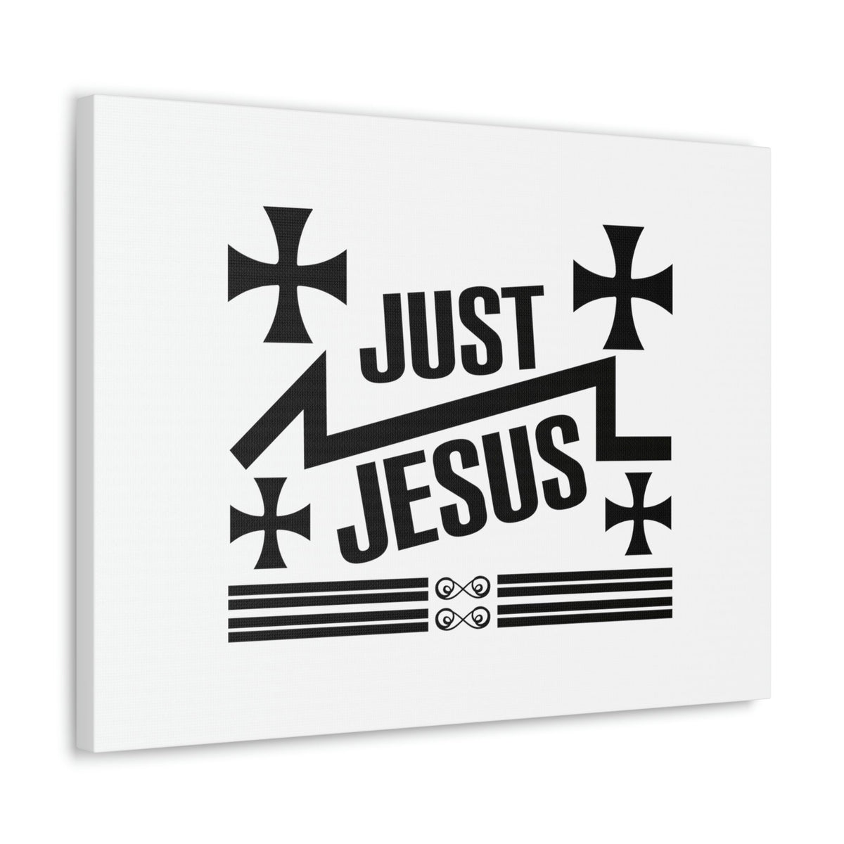 Scripture Walls Just Jesus John 14:6 Cross Christian Wall Art Bible Verse Print Ready to Hang Unframed-Express Your Love Gifts