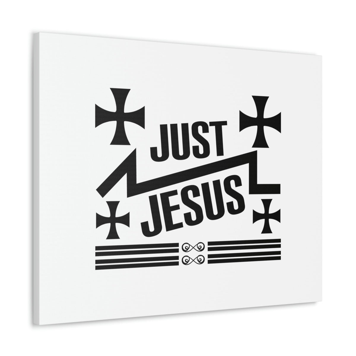 Scripture Walls Just Jesus John 14:6 Cross Christian Wall Art Bible Verse Print Ready to Hang Unframed-Express Your Love Gifts