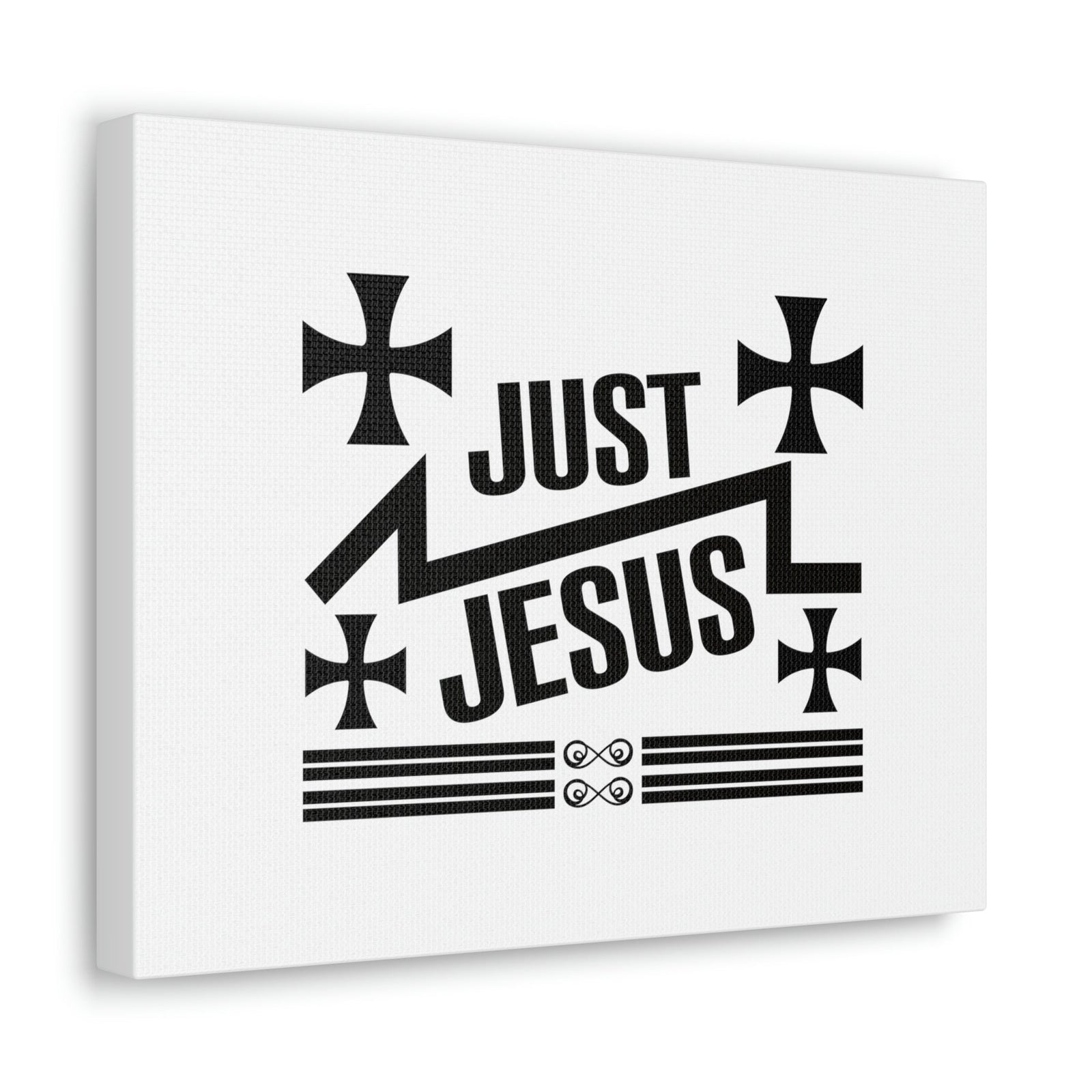 Scripture Walls Just Jesus John 14:6 Cross Christian Wall Art Bible Verse Print Ready to Hang Unframed-Express Your Love Gifts