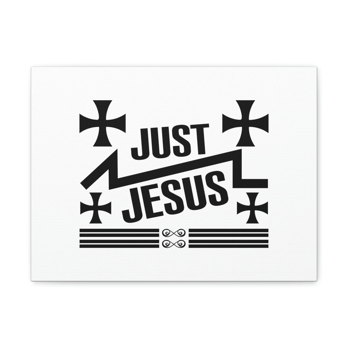 Scripture Walls Just Jesus John 14:6 Cross Christian Wall Art Bible Verse Print Ready to Hang Unframed-Express Your Love Gifts