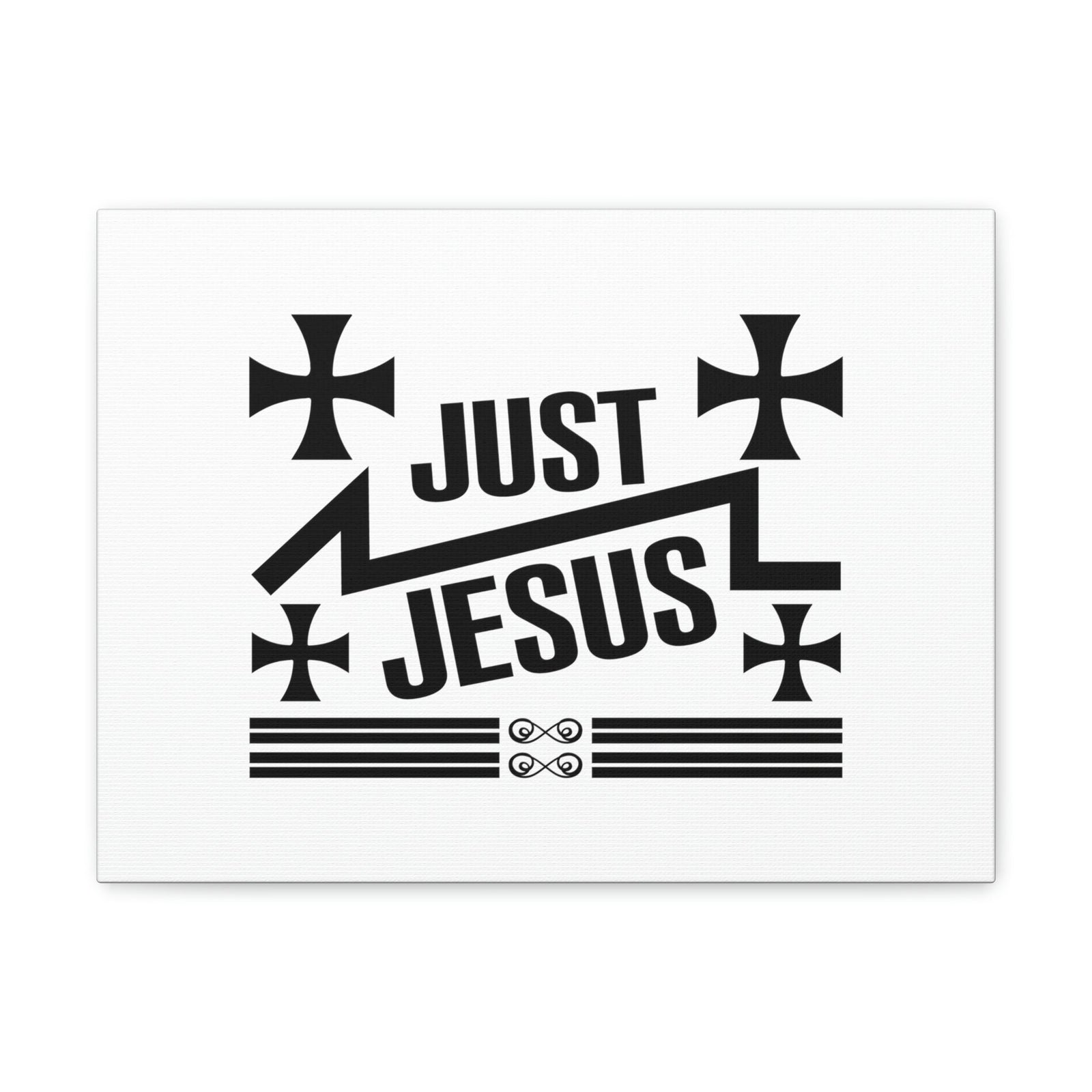 Scripture Walls Just Jesus John 14:6 Cross Christian Wall Art Bible Verse Print Ready to Hang Unframed-Express Your Love Gifts
