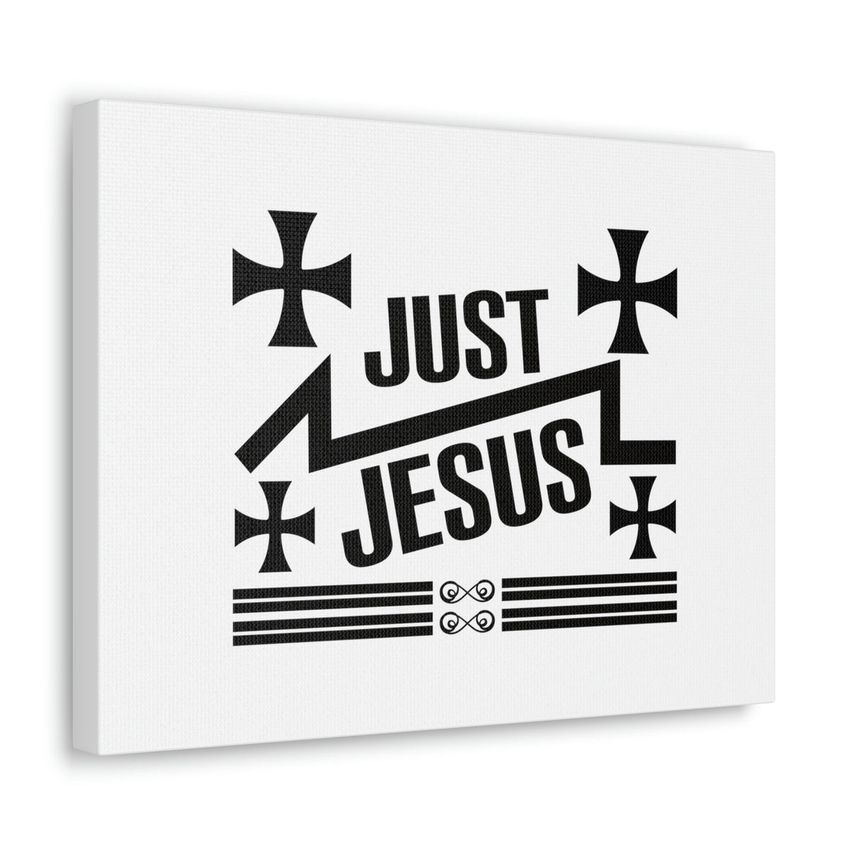 Scripture Walls Just Jesus John 14:6 Cross Christian Wall Art Bible Verse Print Ready to Hang Unframed-Express Your Love Gifts
