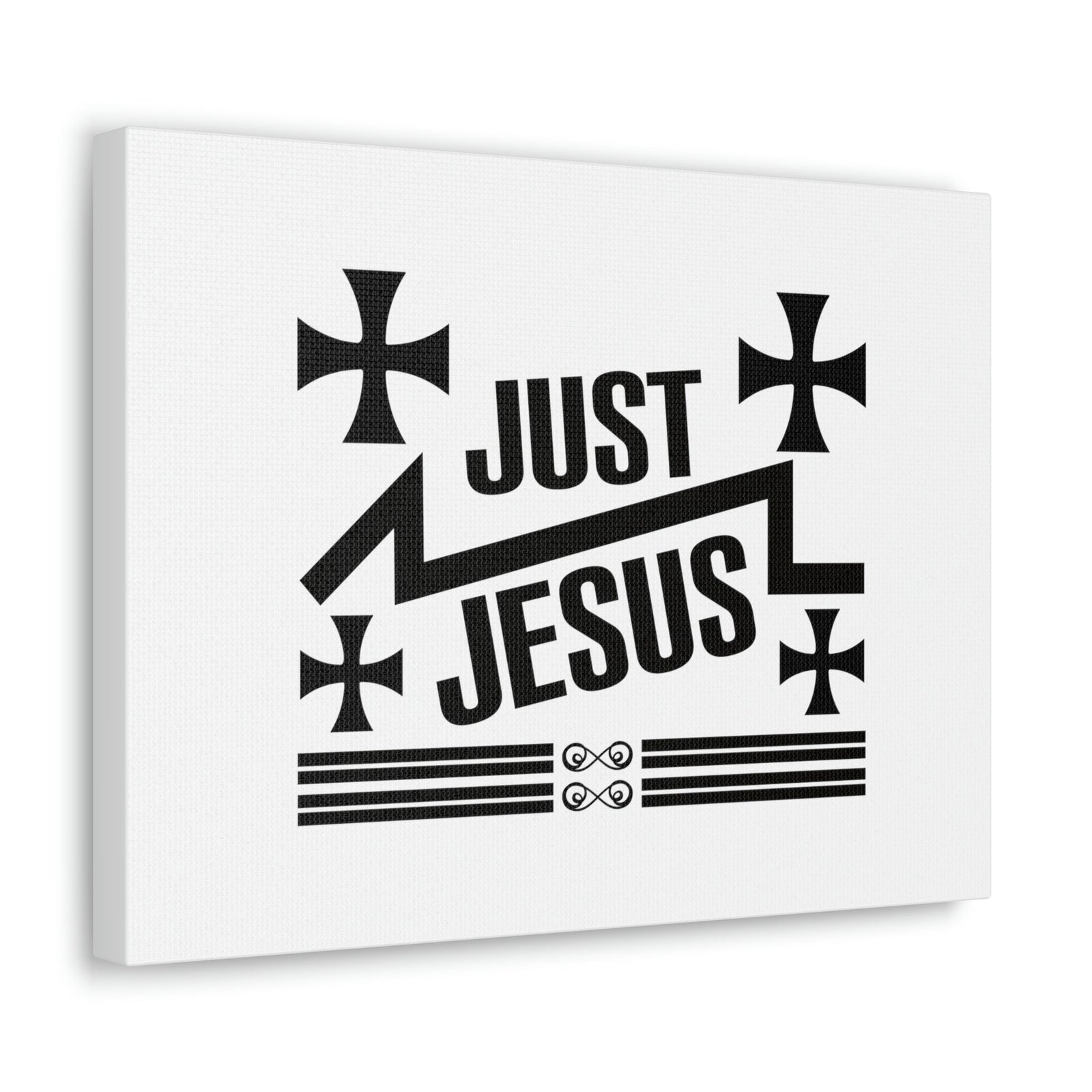 Scripture Walls Just Jesus John 14:6 Cross Christian Wall Art Bible Verse Print Ready to Hang Unframed-Express Your Love Gifts