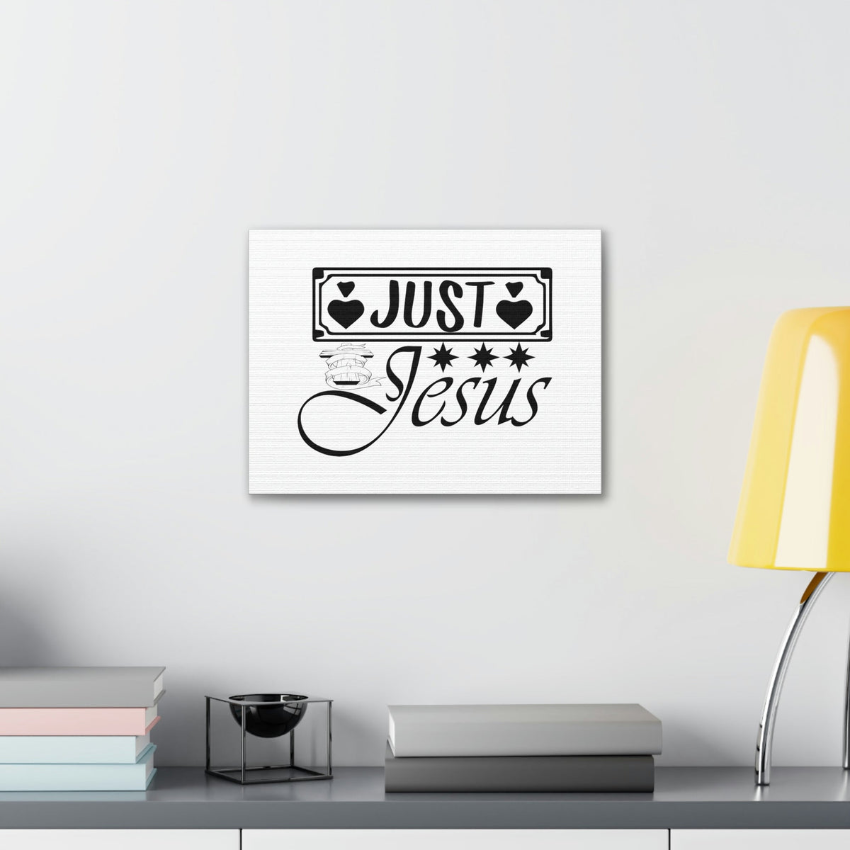 Scripture Walls Just Jesus John 14:6 Four Hearts Christian Wall Art Bible Verse Print Ready to Hang Unframed-Express Your Love Gifts