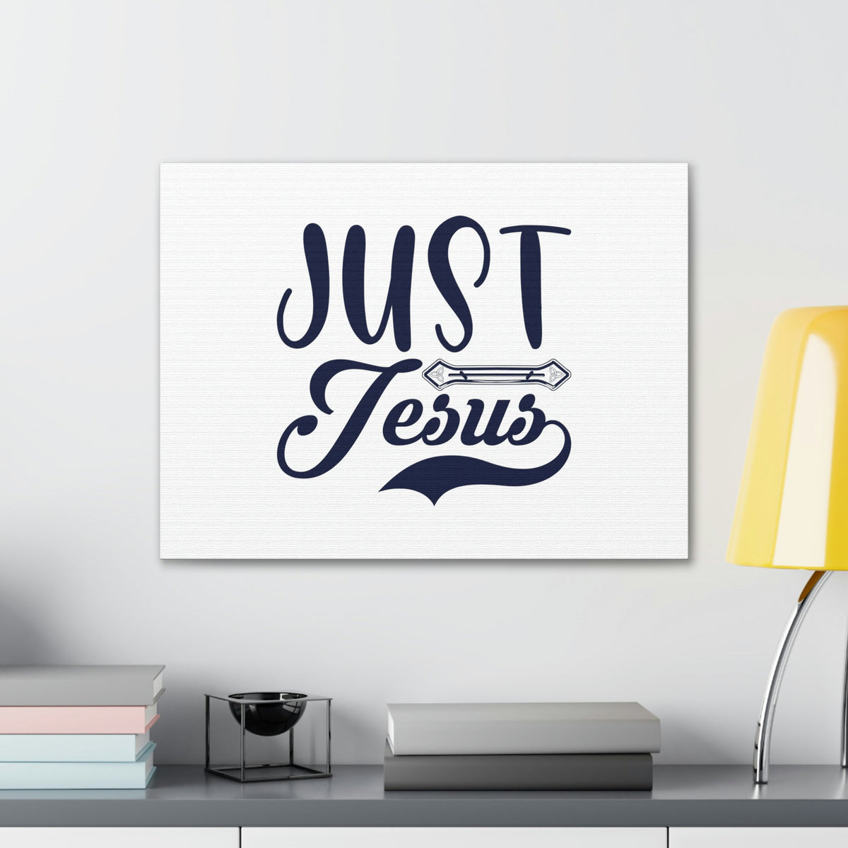 Scripture Walls Just Jesus John 14:6 Ornamental Bar Christian Wall Art Bible Verse Print Ready to Hang Unframed-Express Your Love Gifts