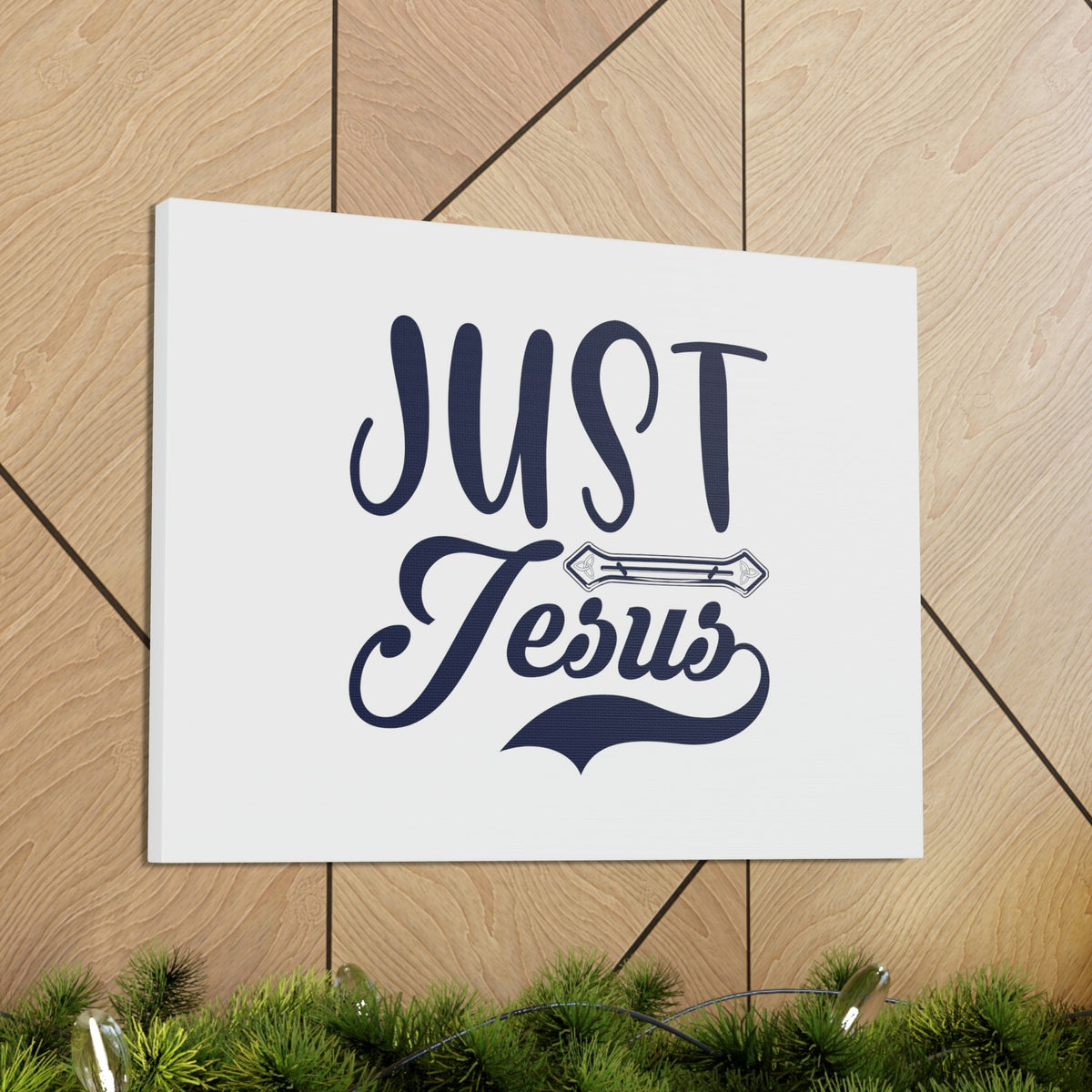 Scripture Walls Just Jesus John 14:6 Ornamental Bar Christian Wall Art Bible Verse Print Ready to Hang Unframed-Express Your Love Gifts