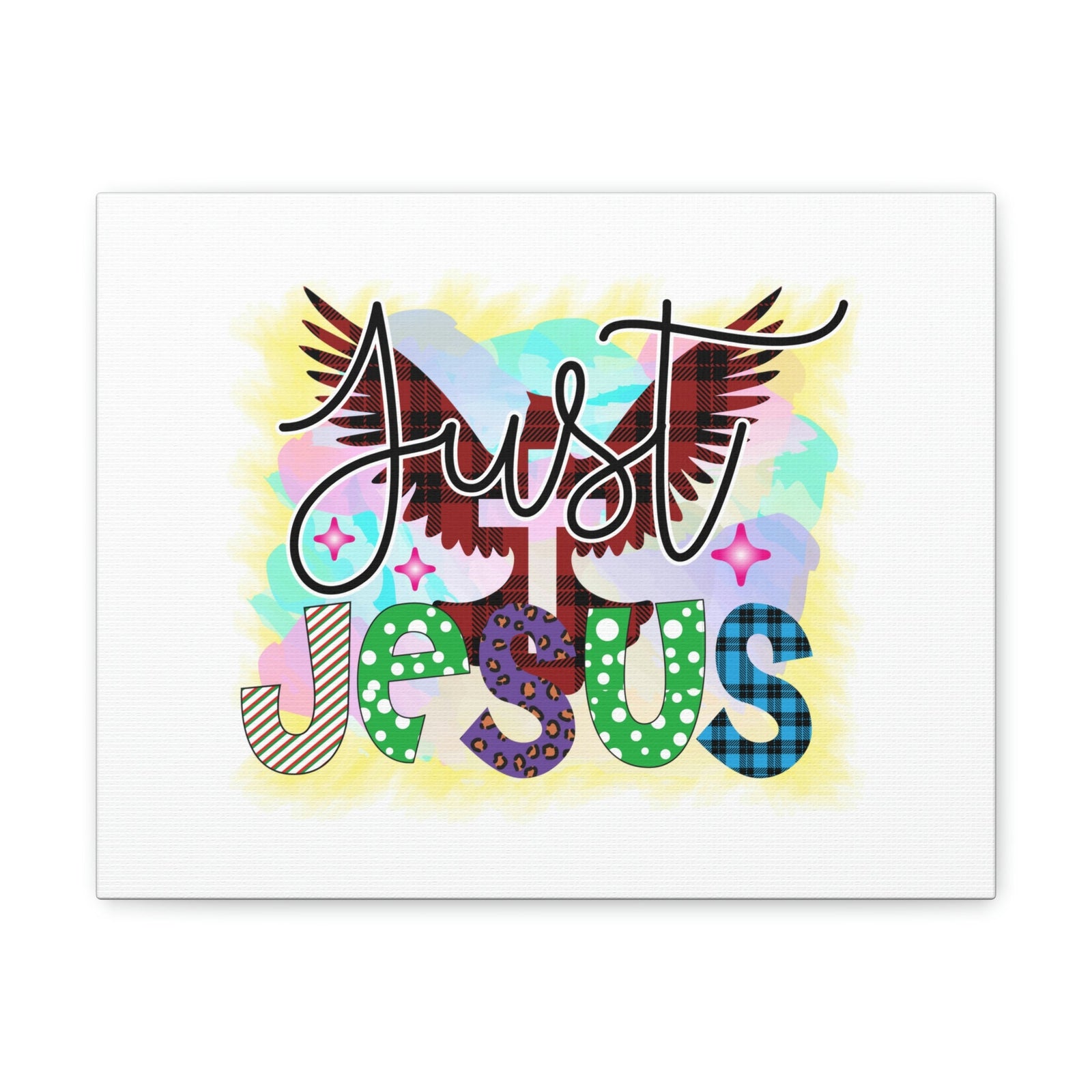 Scripture Walls Just Jesus John 3:16 Dove Cross Christian Wall Art Bible Verse Print Ready to Hang Unframed-Express Your Love Gifts