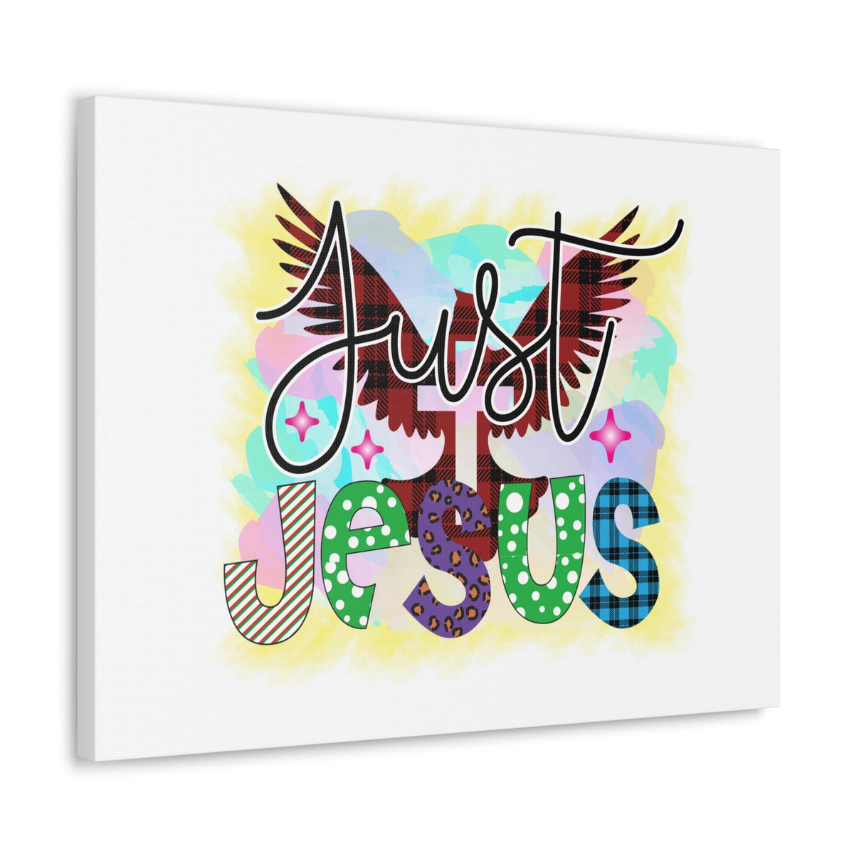 Scripture Walls Just Jesus John 3:16 Dove Cross Christian Wall Art Bible Verse Print Ready to Hang Unframed-Express Your Love Gifts