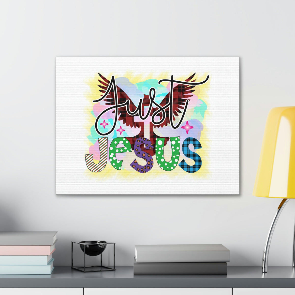 Scripture Walls Just Jesus John 3:16 Dove Cross Christian Wall Art Bible Verse Print Ready to Hang Unframed-Express Your Love Gifts