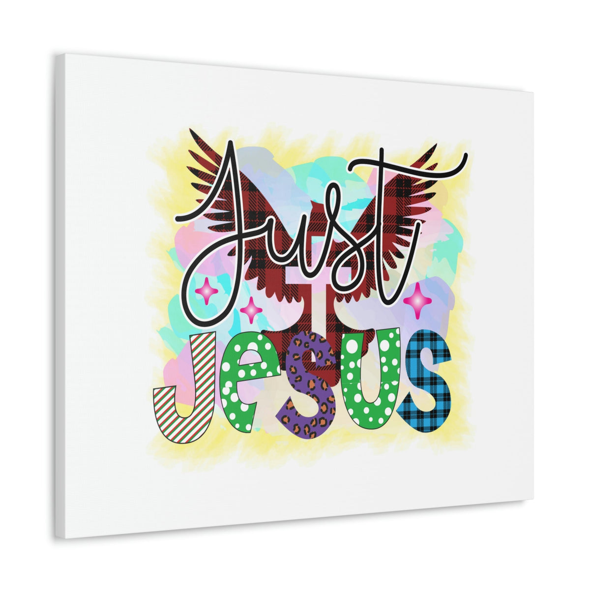 Scripture Walls Just Jesus John 3:16 Dove Cross Christian Wall Art Bible Verse Print Ready to Hang Unframed-Express Your Love Gifts