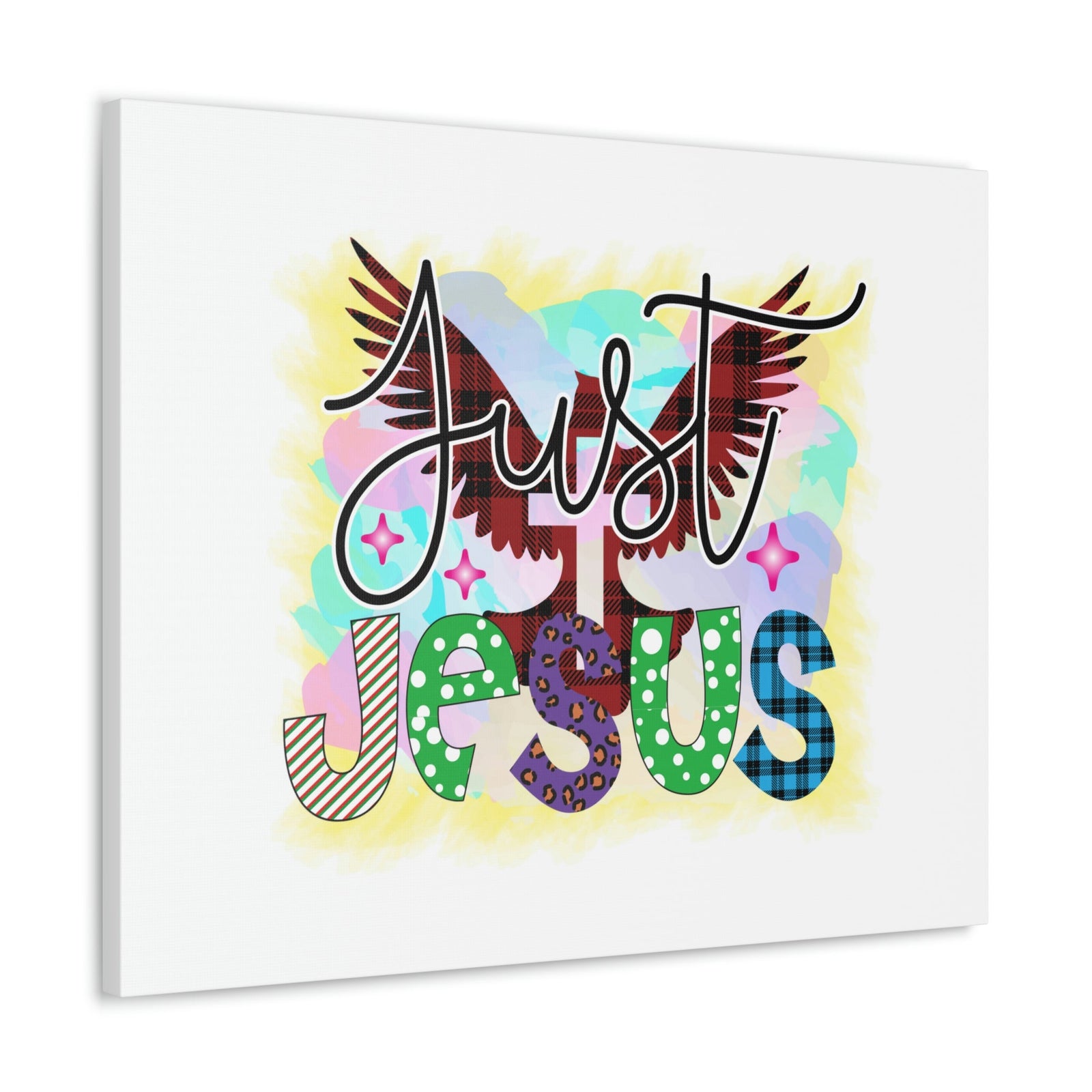 Scripture Walls Just Jesus John 3:16 Dove Cross Christian Wall Art Bible Verse Print Ready to Hang Unframed-Express Your Love Gifts