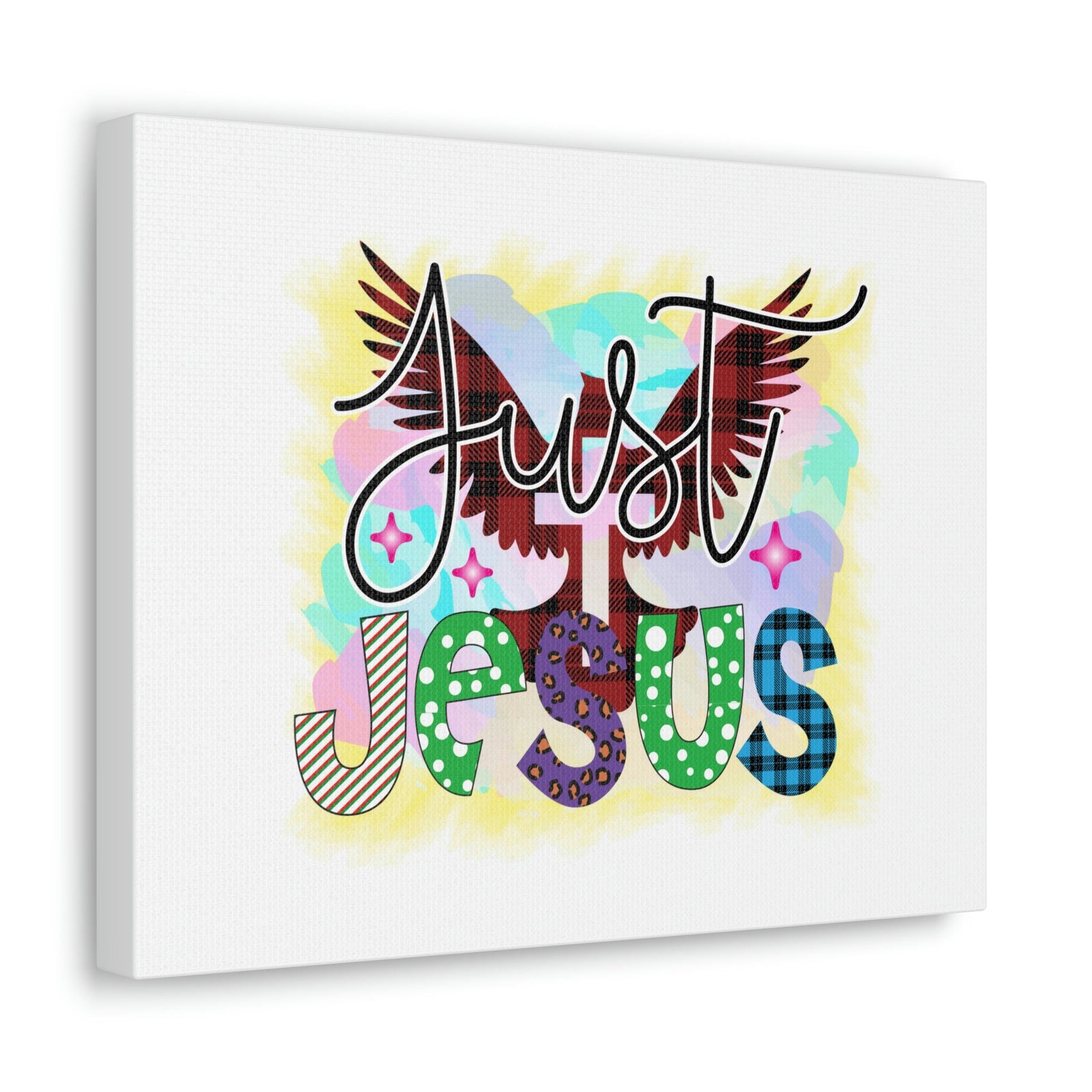 Scripture Walls Just Jesus John 3:16 Dove Cross Christian Wall Art Bible Verse Print Ready to Hang Unframed-Express Your Love Gifts