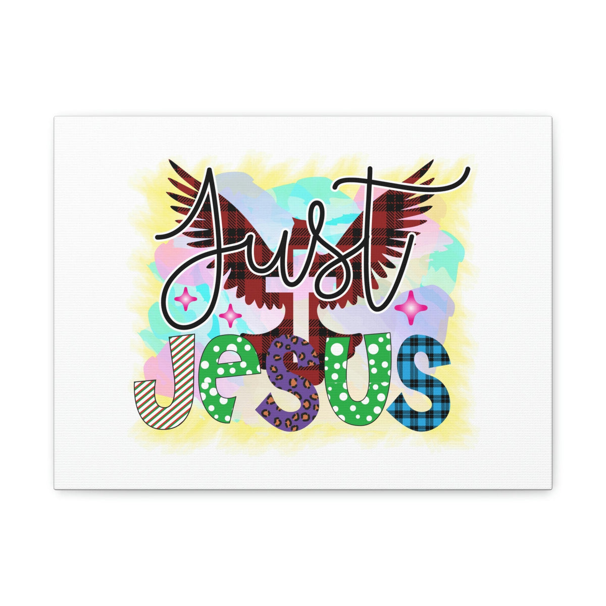 Scripture Walls Just Jesus John 3:16 Dove Cross Christian Wall Art Bible Verse Print Ready to Hang Unframed-Express Your Love Gifts