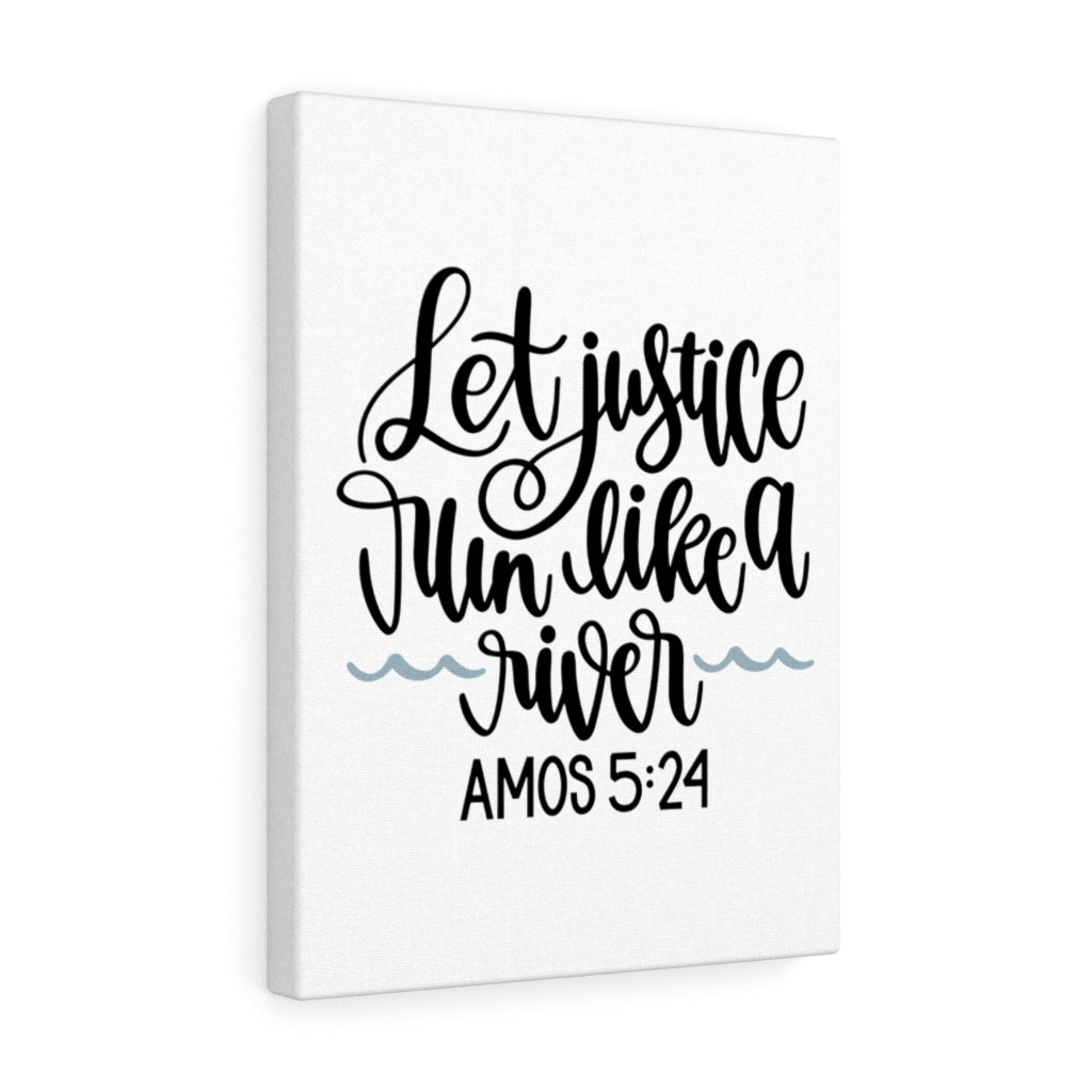 Scripture Walls Justice Amos 5:24 Bible Verse Canvas Christian Wall Art Ready to Hang Unframed-Express Your Love Gifts