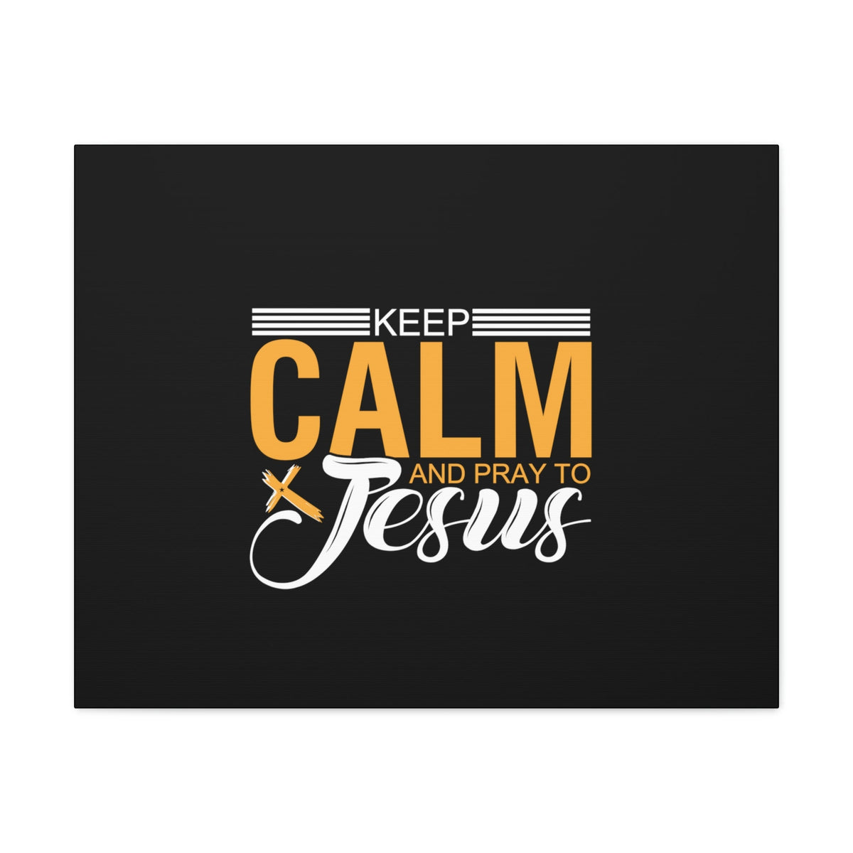 Scripture Walls Keep Calm And Pray To Jesus Philippians 4:6-7 Christian Wall Art Bible Verse Print Ready to Hang Unframed-Express Your Love Gifts